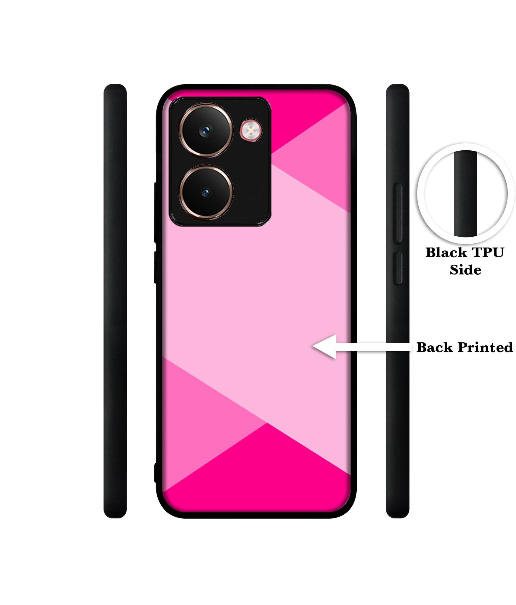 Pink Cross Vector Designer 2D Printed Back Case Cover for Realme P3 Ultra 5G