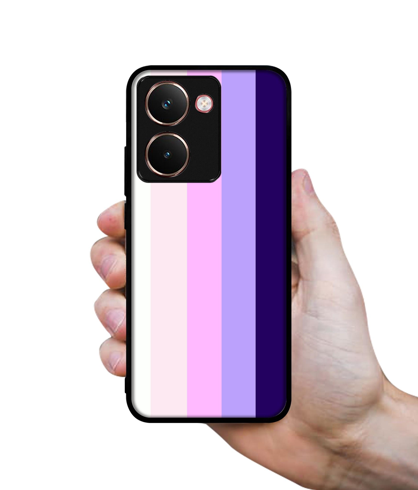 Pink and Purple Lines Designer 2D Printed Back Case Cover for Realme P3 Ultra 5G