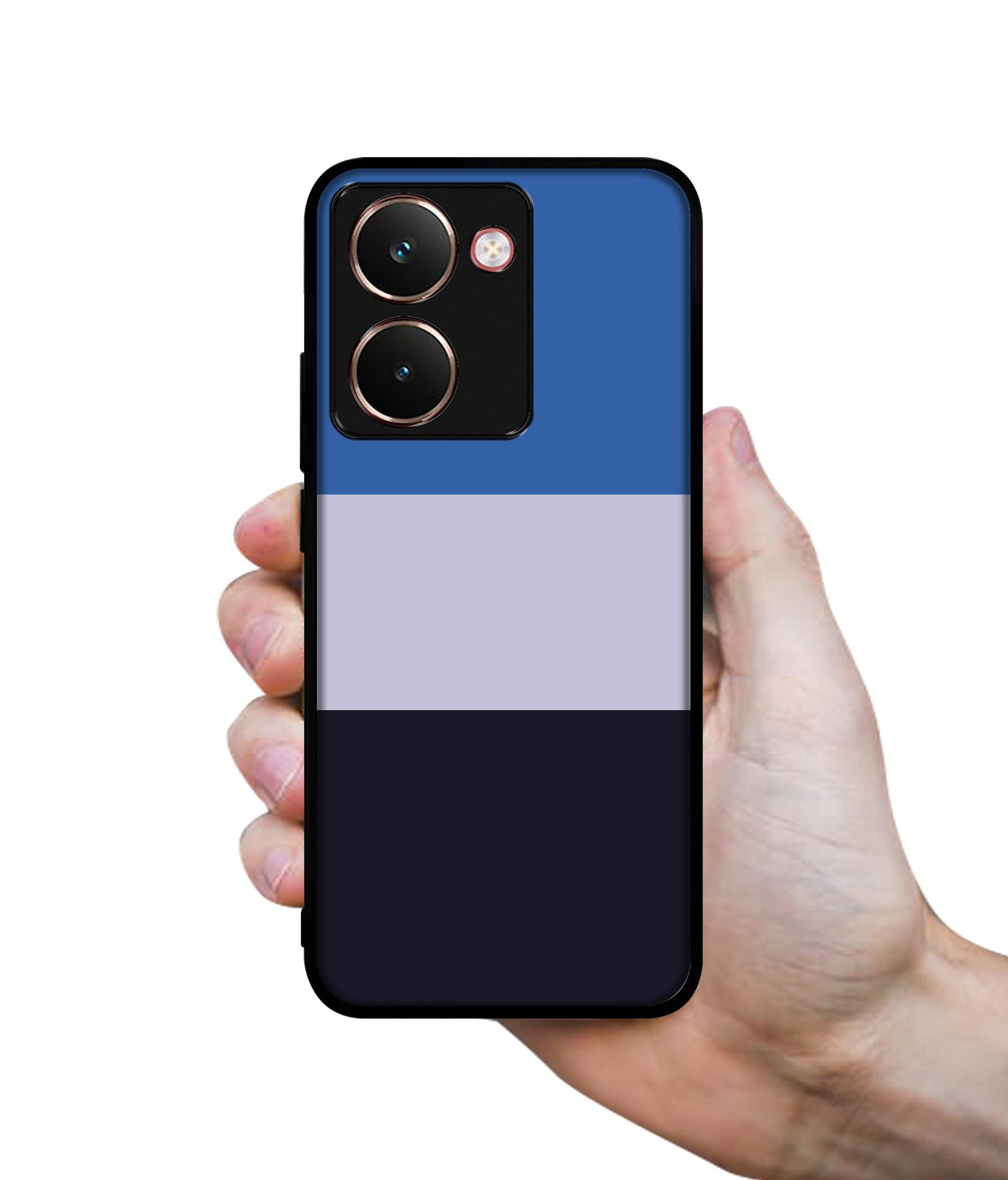 Three Color Stripes Designer 2D Printed Back Case Cover for Realme P3 Ultra 5G