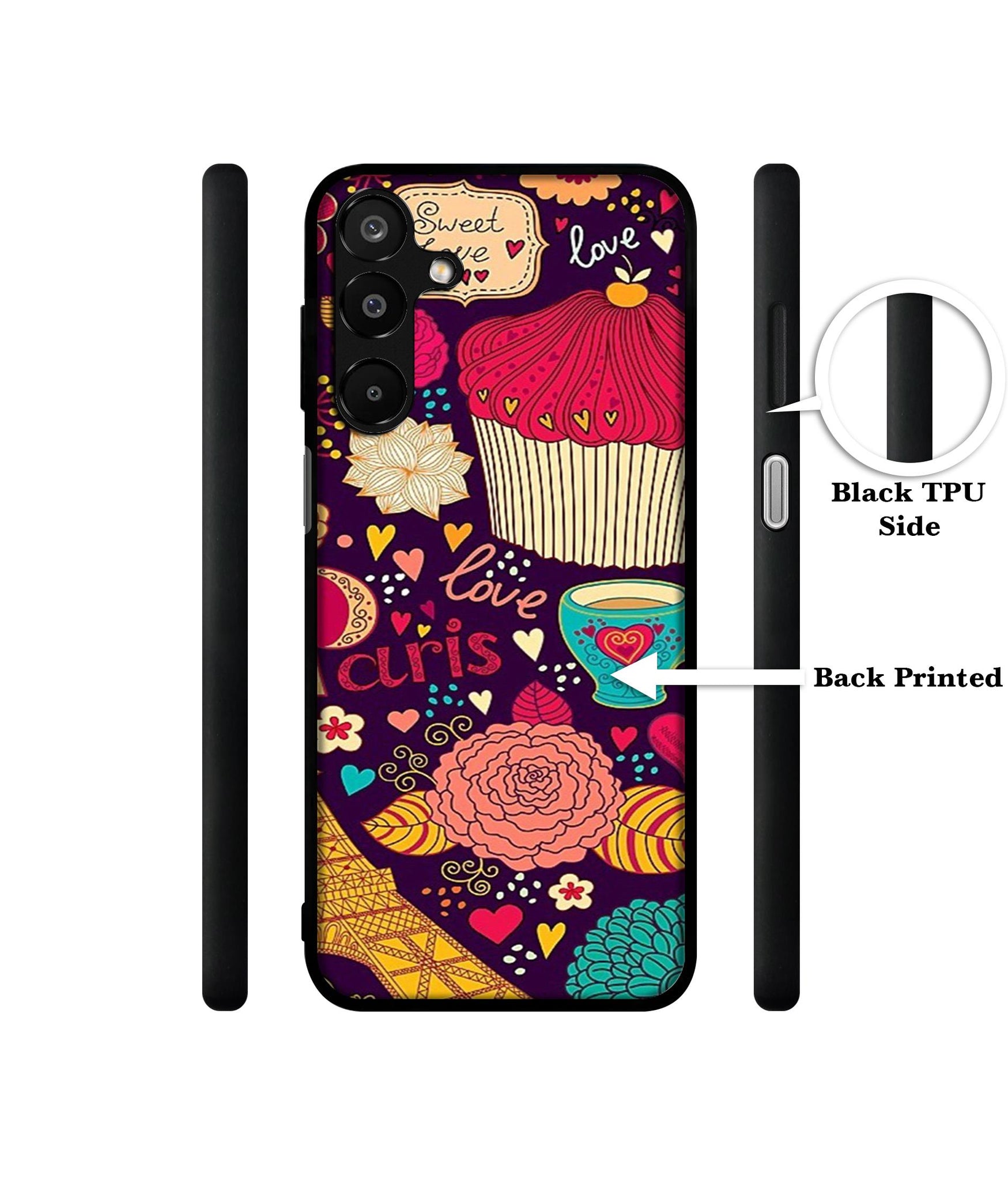 Paris Flower Love Designer 2D Printed Back Case Cover for Samsung Galaxy A16 4G / A16 5G