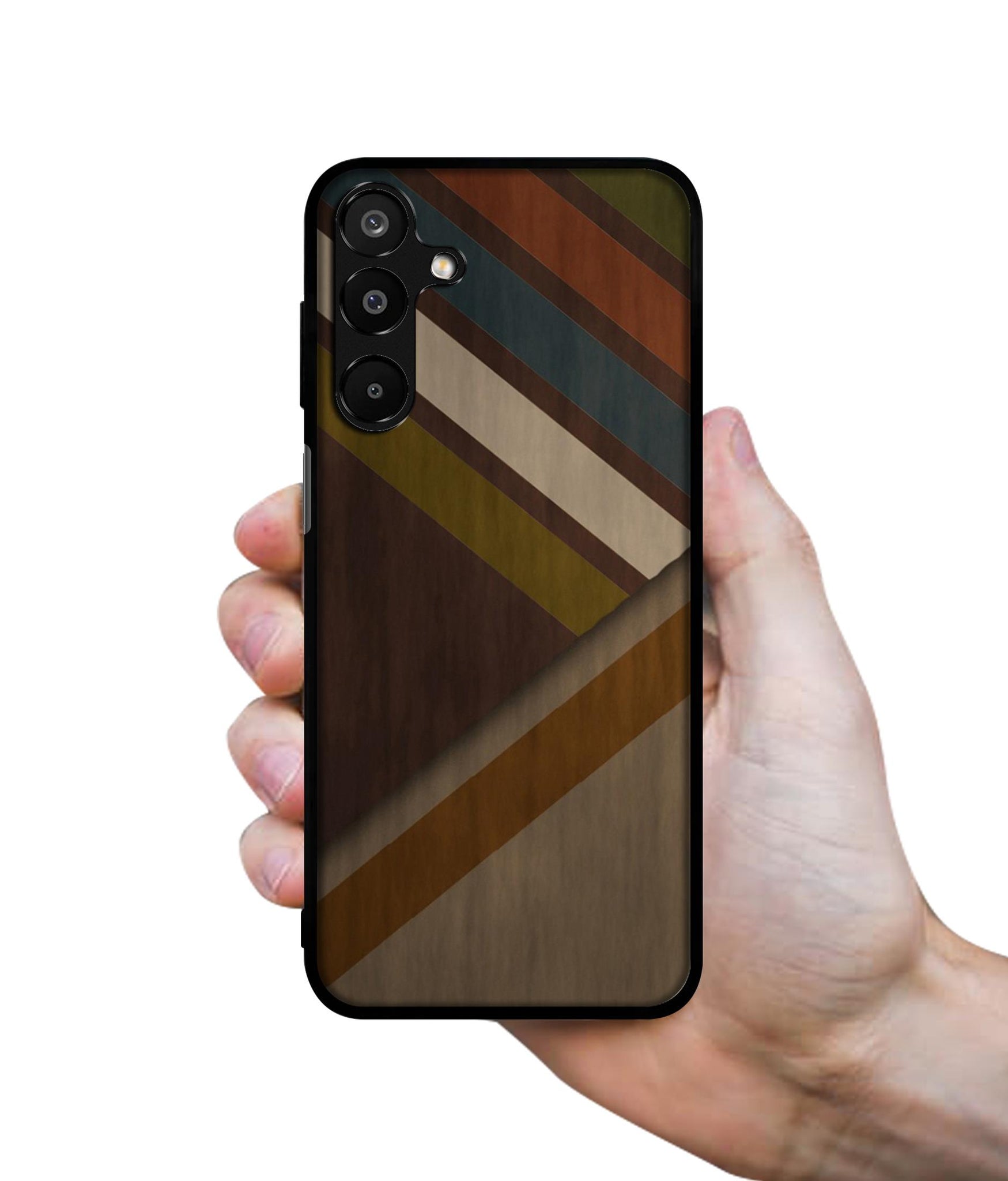 Colorful Wooden Pattern Designer 2D Printed Back Case Cover for Samsung Galaxy A16 4G / A16 5G