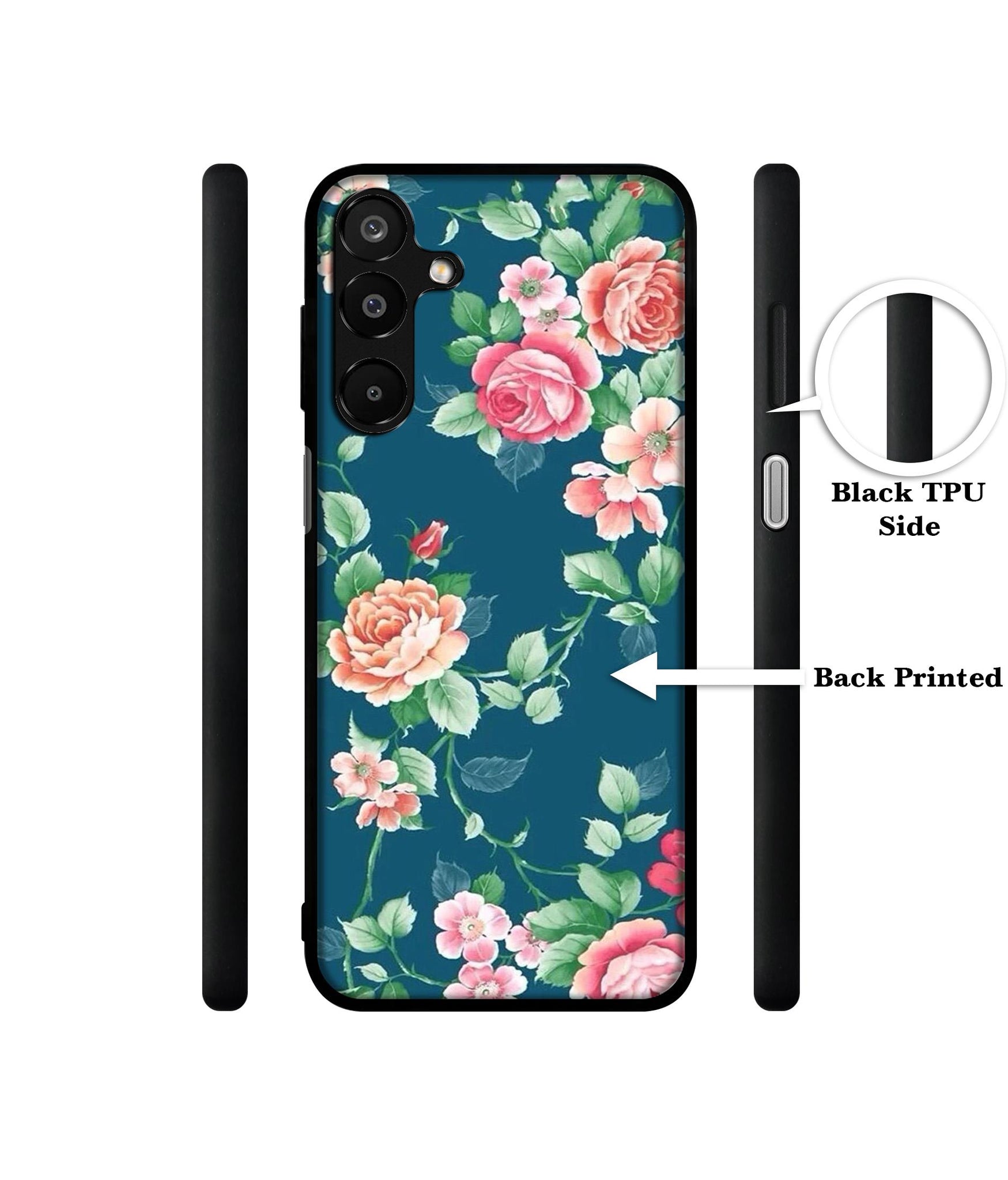 Vintage Floral Designer 2D Printed Back Case Cover for Samsung Galaxy A16 4G / A16 5G