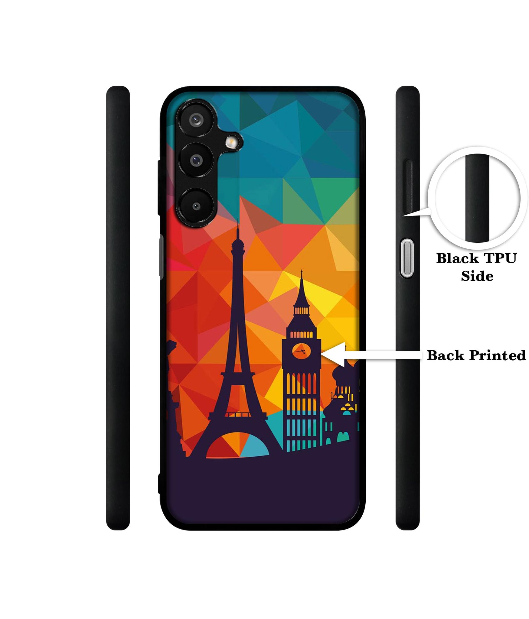 Colored Paris Designer 2D Printed Back Case Cover for Samsung Galaxy A16 4G / A16 5G