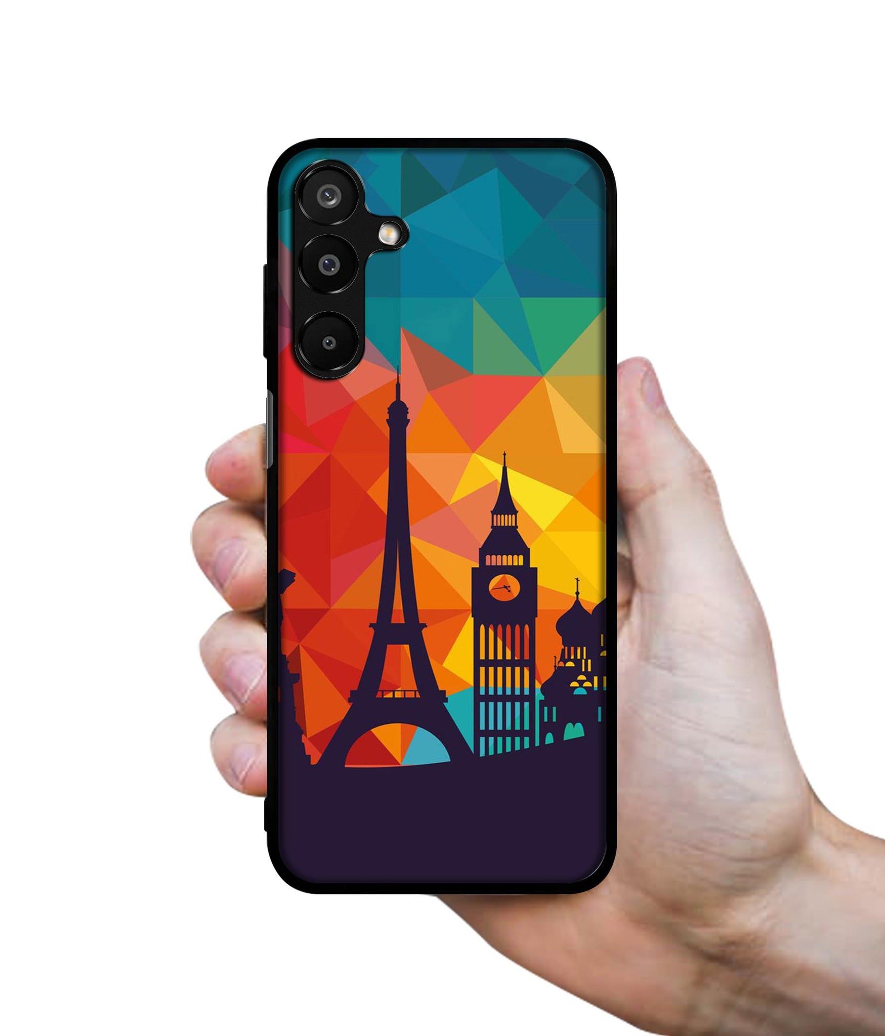 Colored Paris Designer 2D Printed Back Case Cover for Samsung Galaxy A16 4G / A16 5G