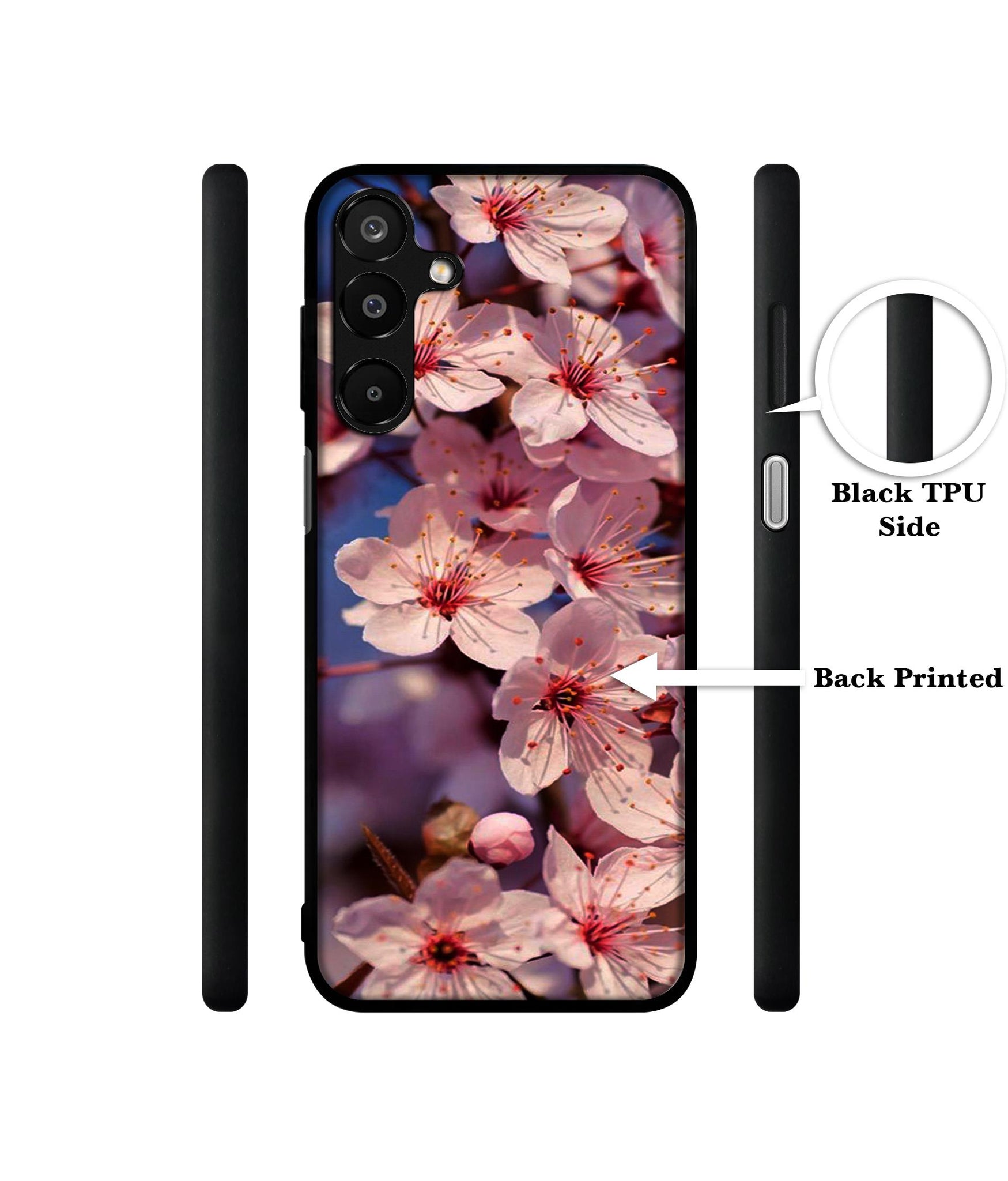 Pink Flowers Pattern Designer 2D Printed Back Case Cover for Samsung Galaxy A16 4G / A16 5G