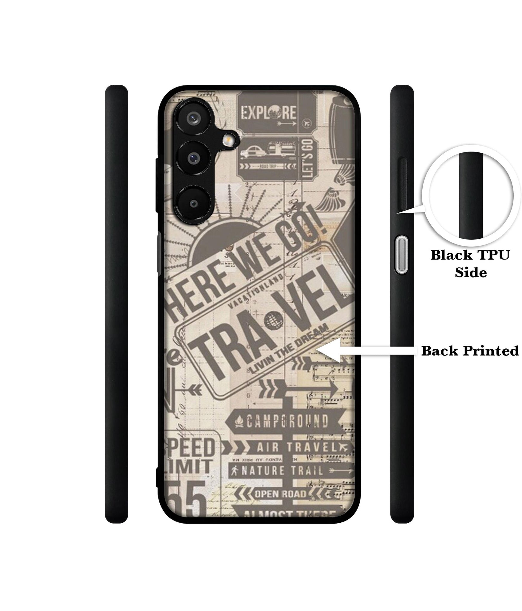 Travel Designer 2D Printed Back Case Cover for Samsung Galaxy A16 4G / A16 5G