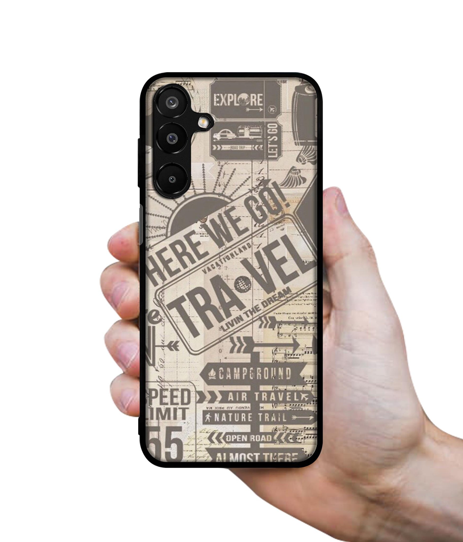 Travel Designer 2D Printed Back Case Cover for Samsung Galaxy A16 4G / A16 5G