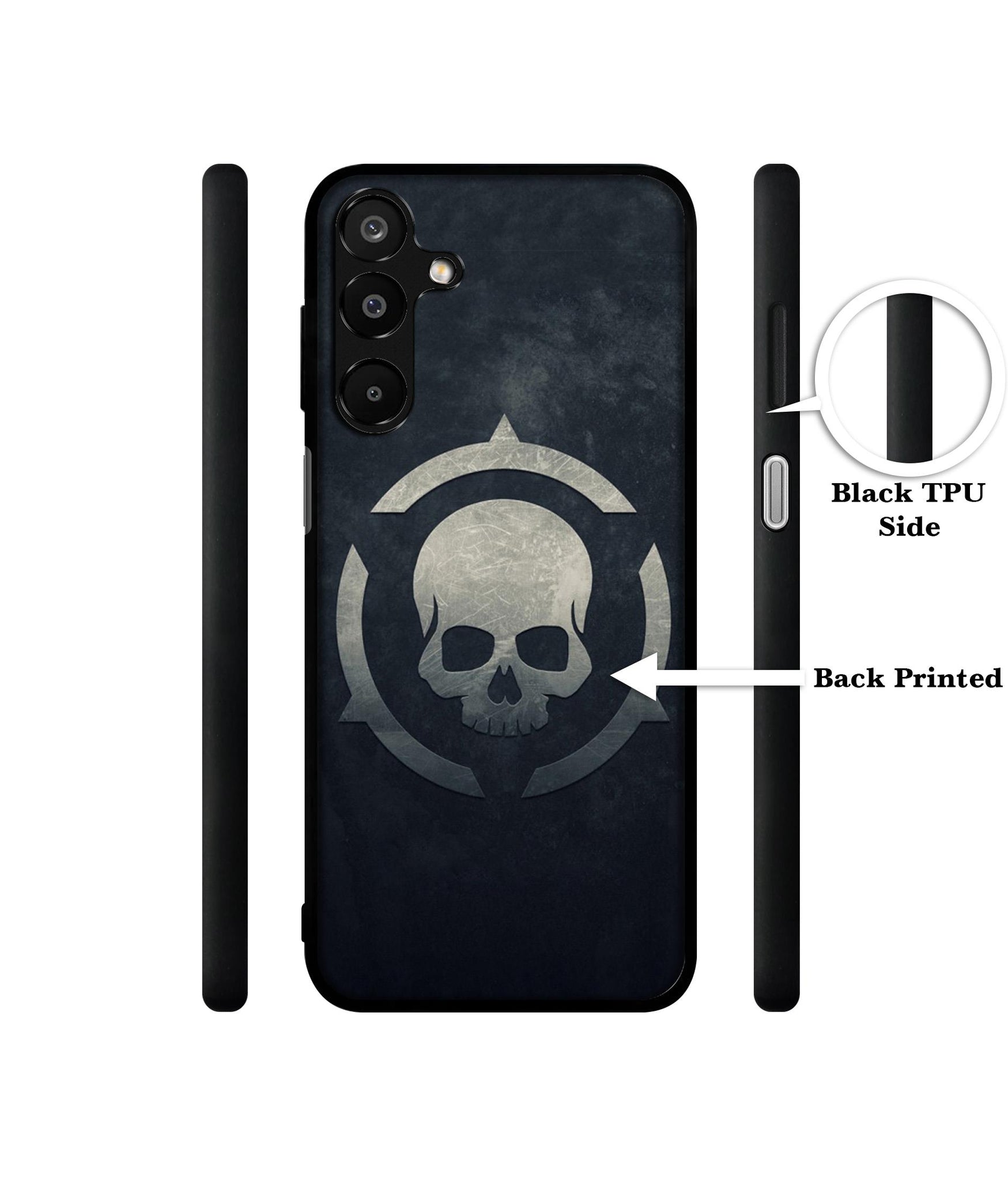 Skull Pattern Print Designer 2D Printed Back Case Cover for Samsung Galaxy A16 4G / A16 5G