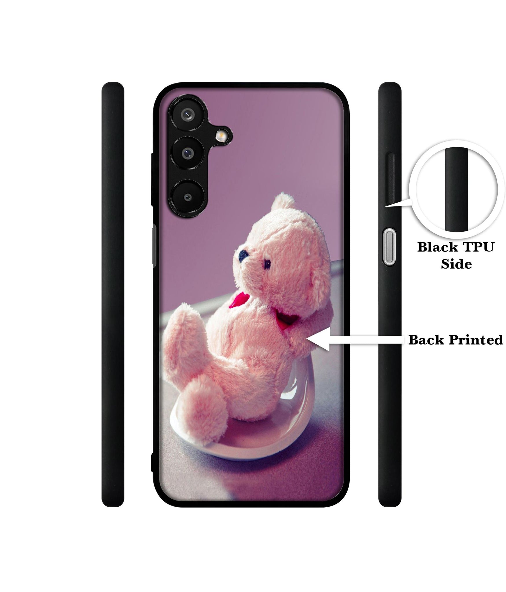 Cute Teddy Bear Designer 2D Printed Back Case Cover for Samsung Galaxy A16 4G / A16 5G