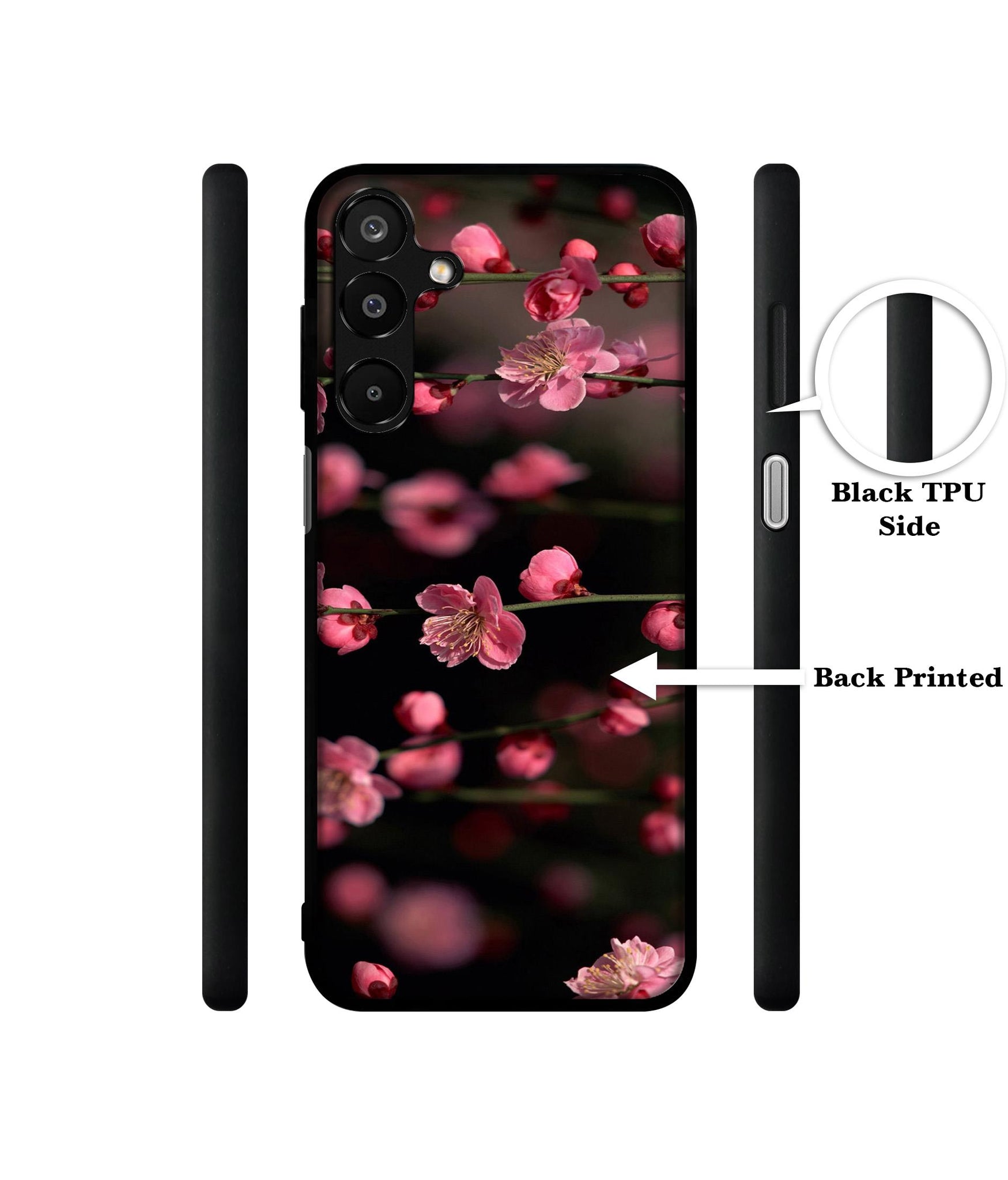 Pink Flowers Designer 2D Printed Back Case Cover for Samsung Galaxy A16 4G / A16 5G