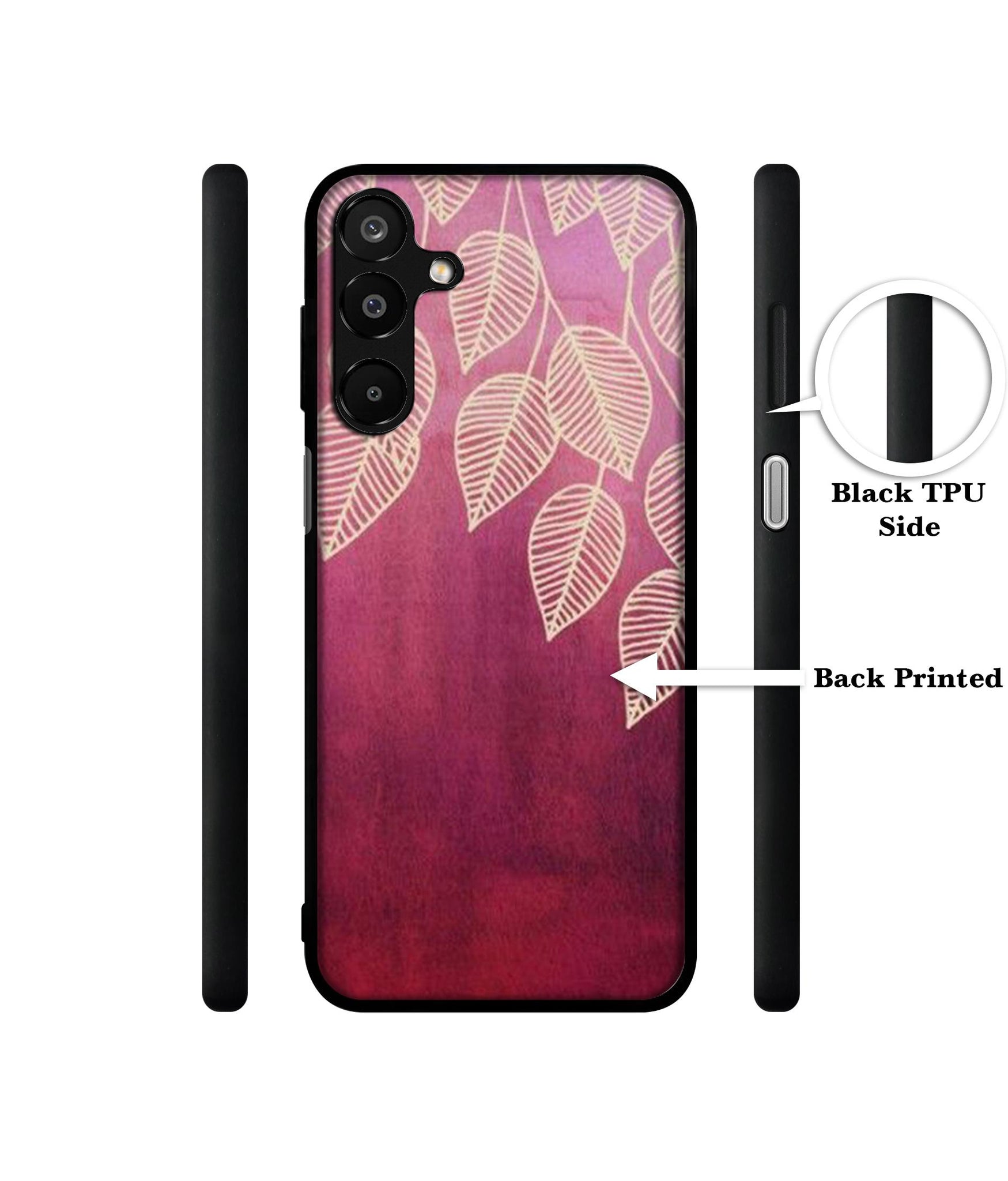 Leaf Pattern Designer 2D Printed Back Case Cover for Samsung Galaxy A16 4G / A16 5G