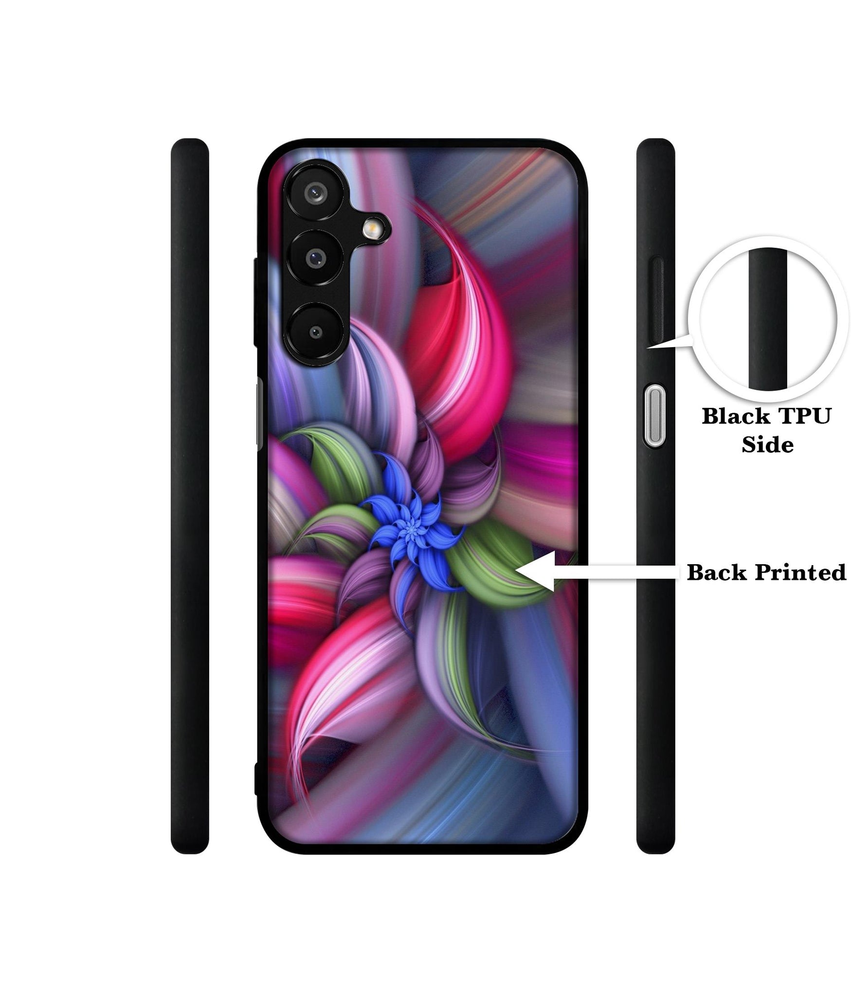 Colorful Flower Designer 2D Printed Back Case Cover for Samsung Galaxy A16 4G / A16 5G