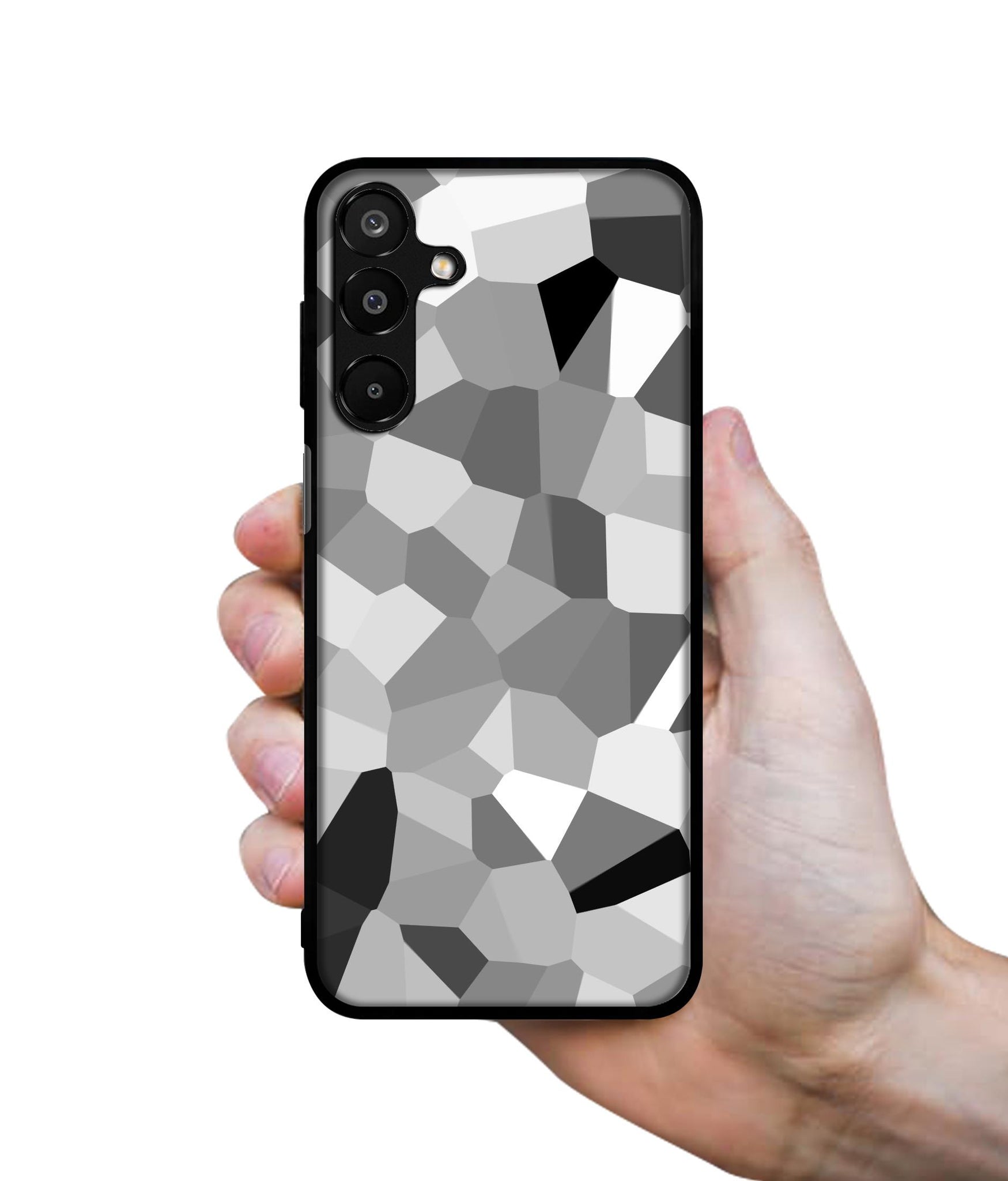 Black & White Mathematical Shape Designer 2D Printed Back Case Cover for Samsung Galaxy A16 4G / A16 5G