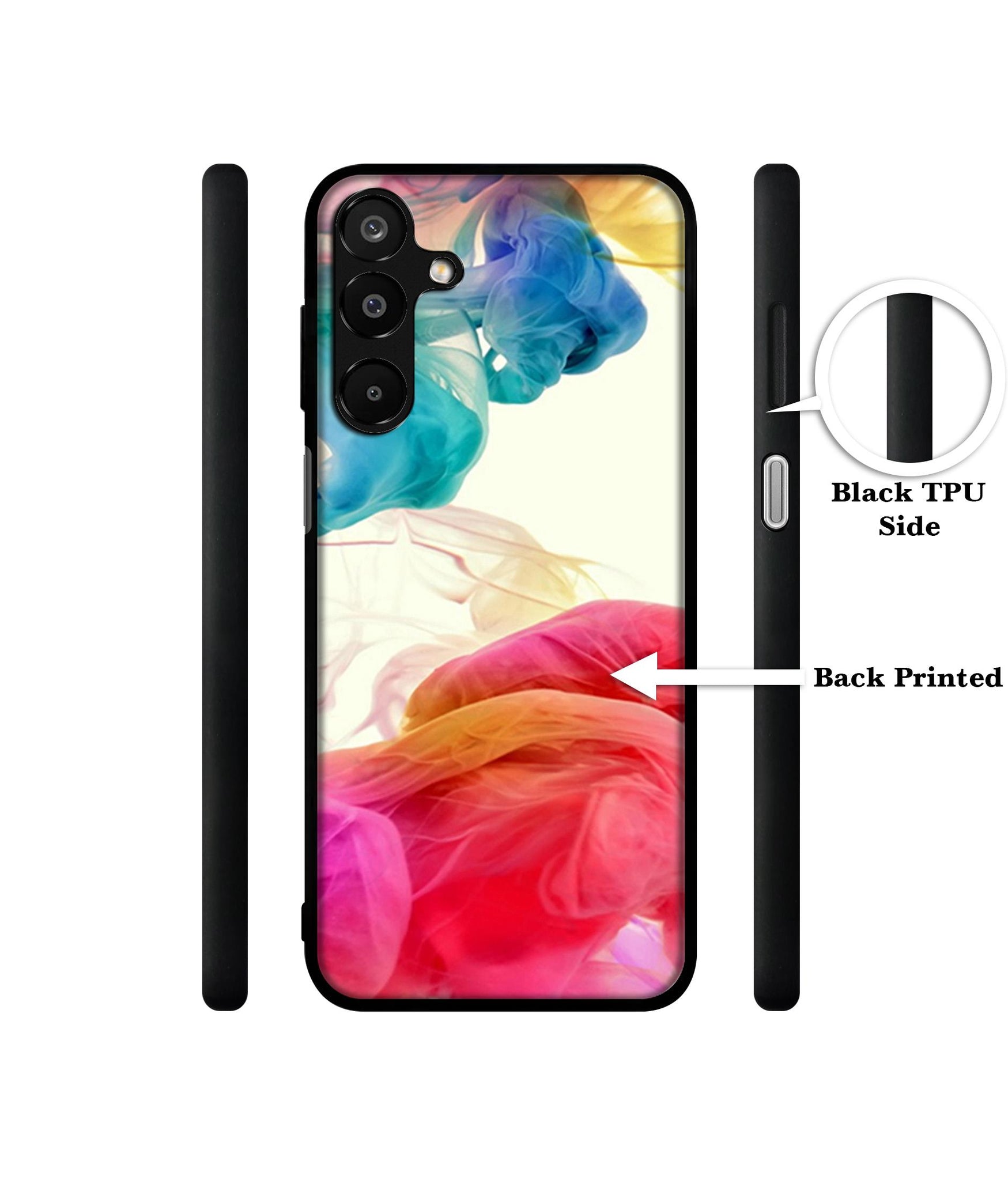 Colored Smoke Designer 2D Printed Back Case Cover for Samsung Galaxy A16 4G / A16 5G