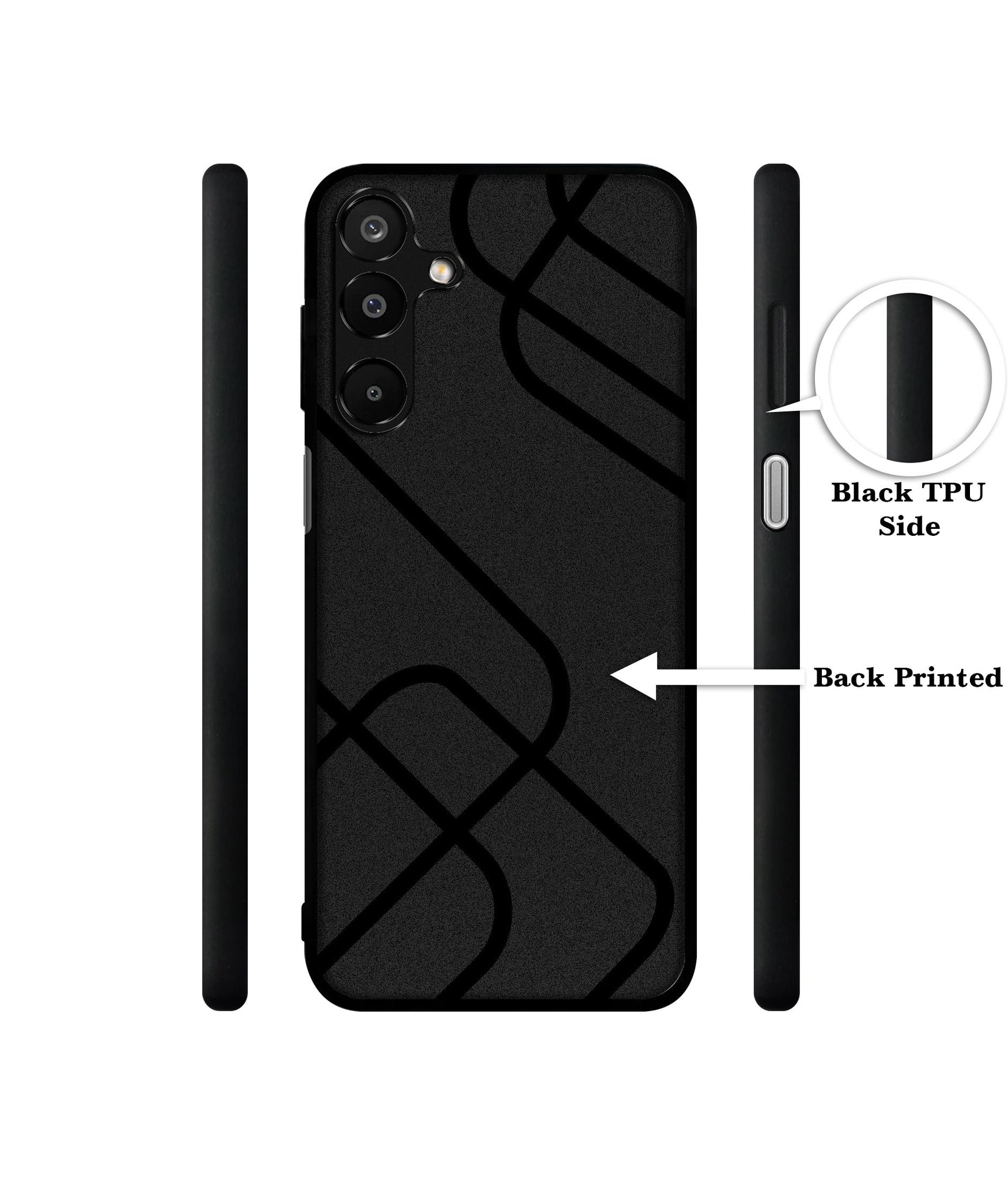 Zig-Zag Black Line Designer 2D Printed Back Case Cover for Samsung Galaxy A16 4G / A16 5G