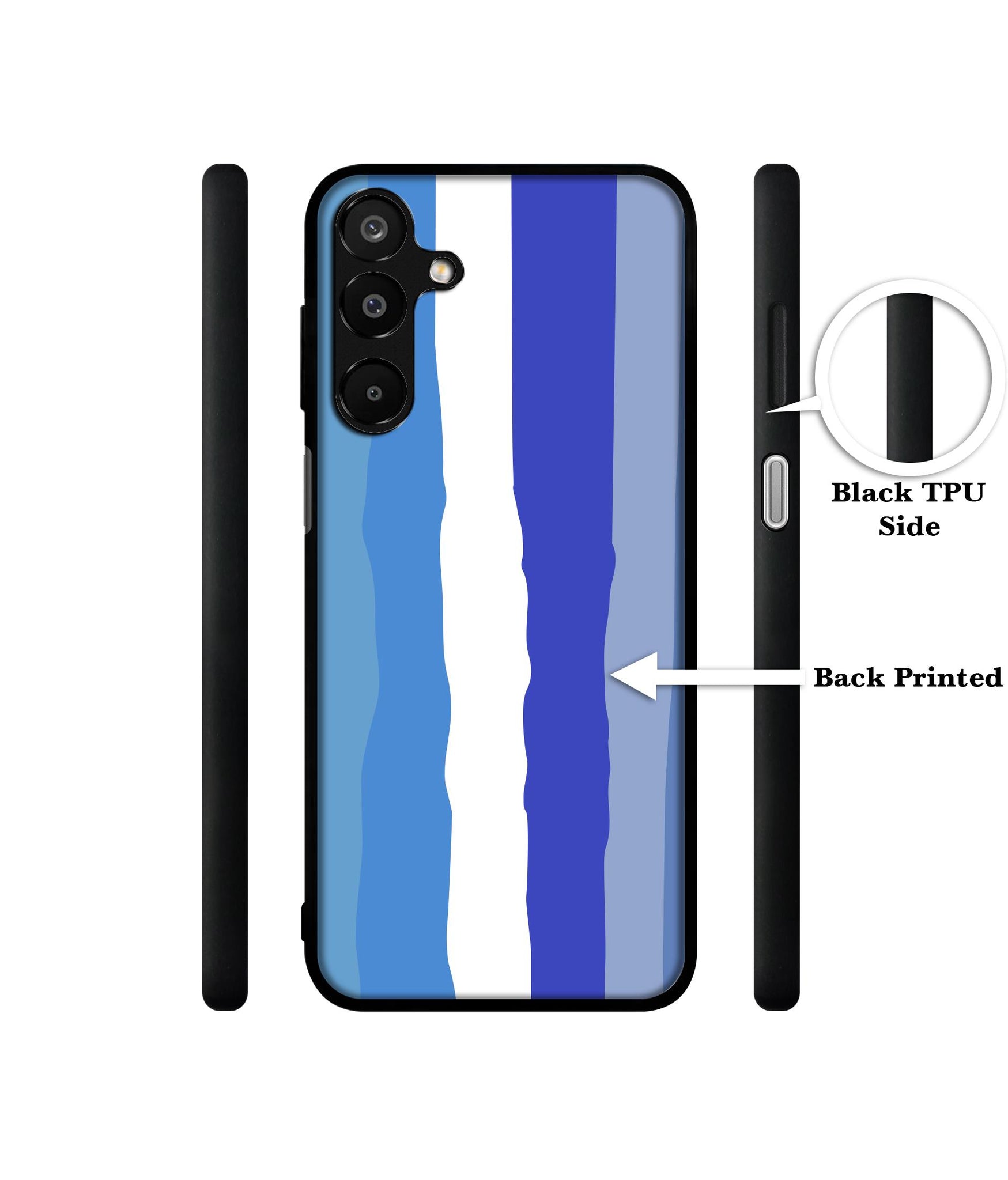 Blue Stripes Rainbow Designer 2D Printed Back Case Cover for Samsung Galaxy A16 4G / A16 5G