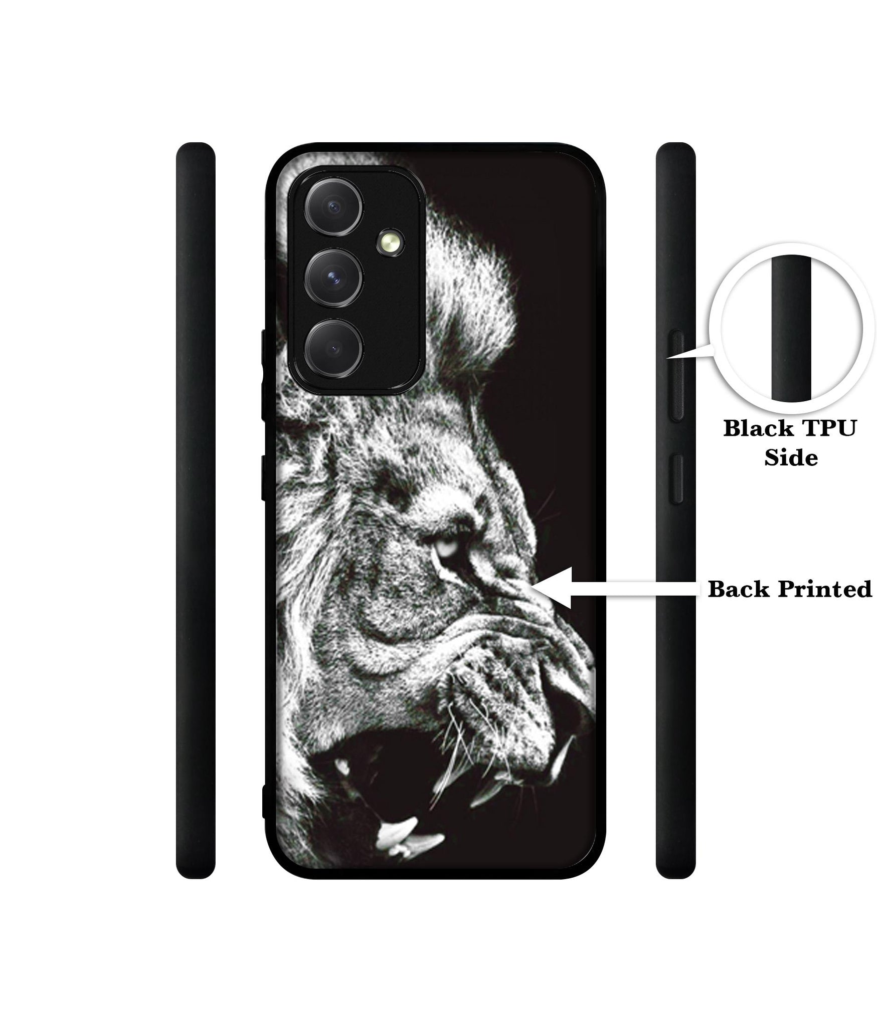 Angry Lion Designer 2D Printed Back Case Cover for Samsung Galaxy A54 5G
