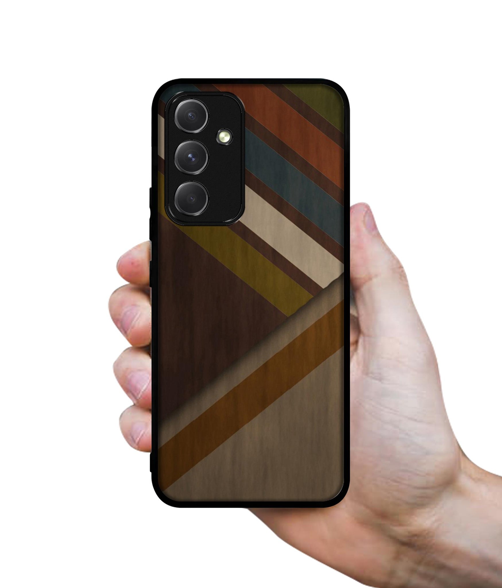 Colorful Wooden Pattern Designer 2D Printed Back Case Cover for Samsung Galaxy A54 5G