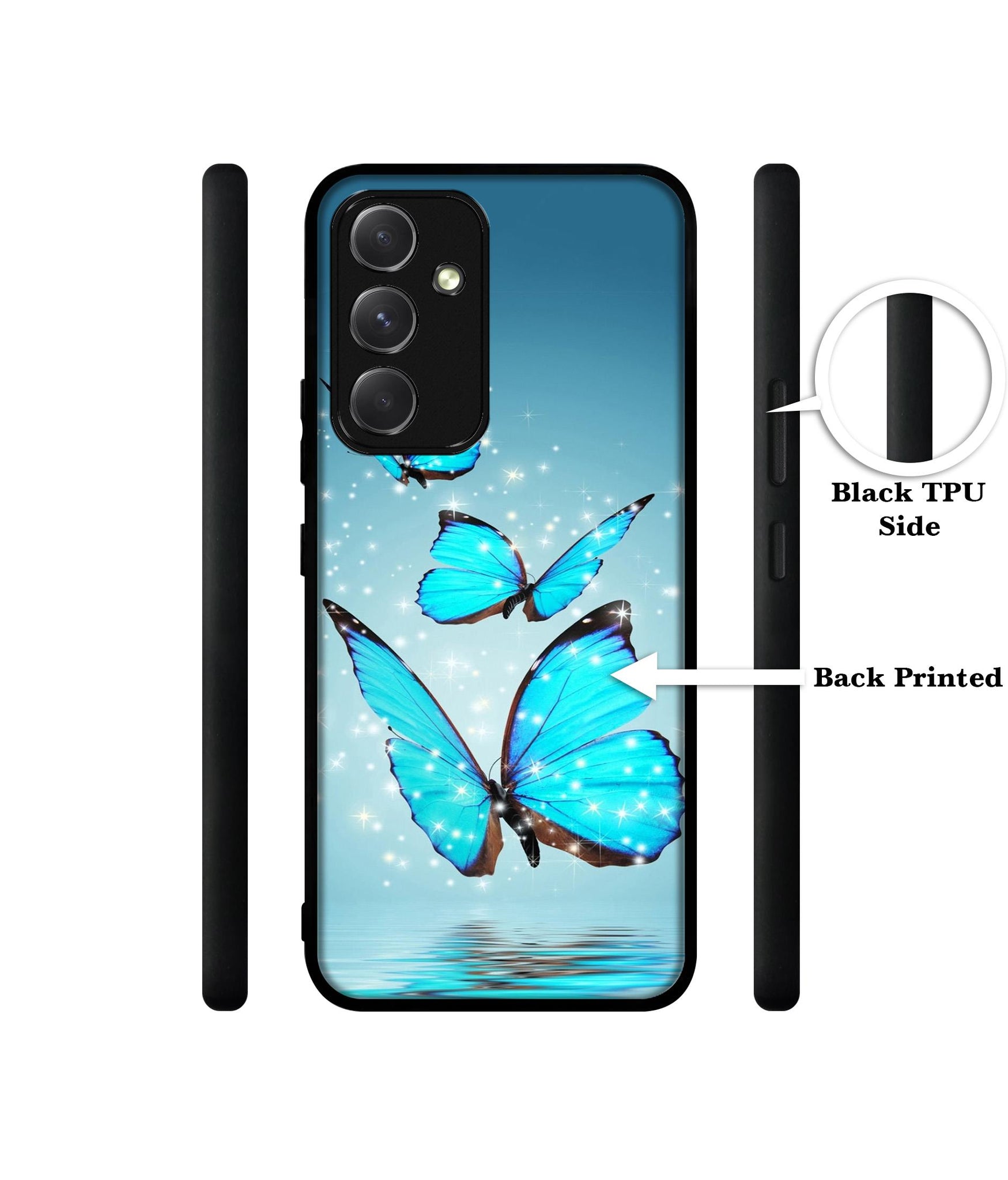 Flying Butterflies Designer 2D Printed Back Case Cover for Samsung Galaxy A54 5G