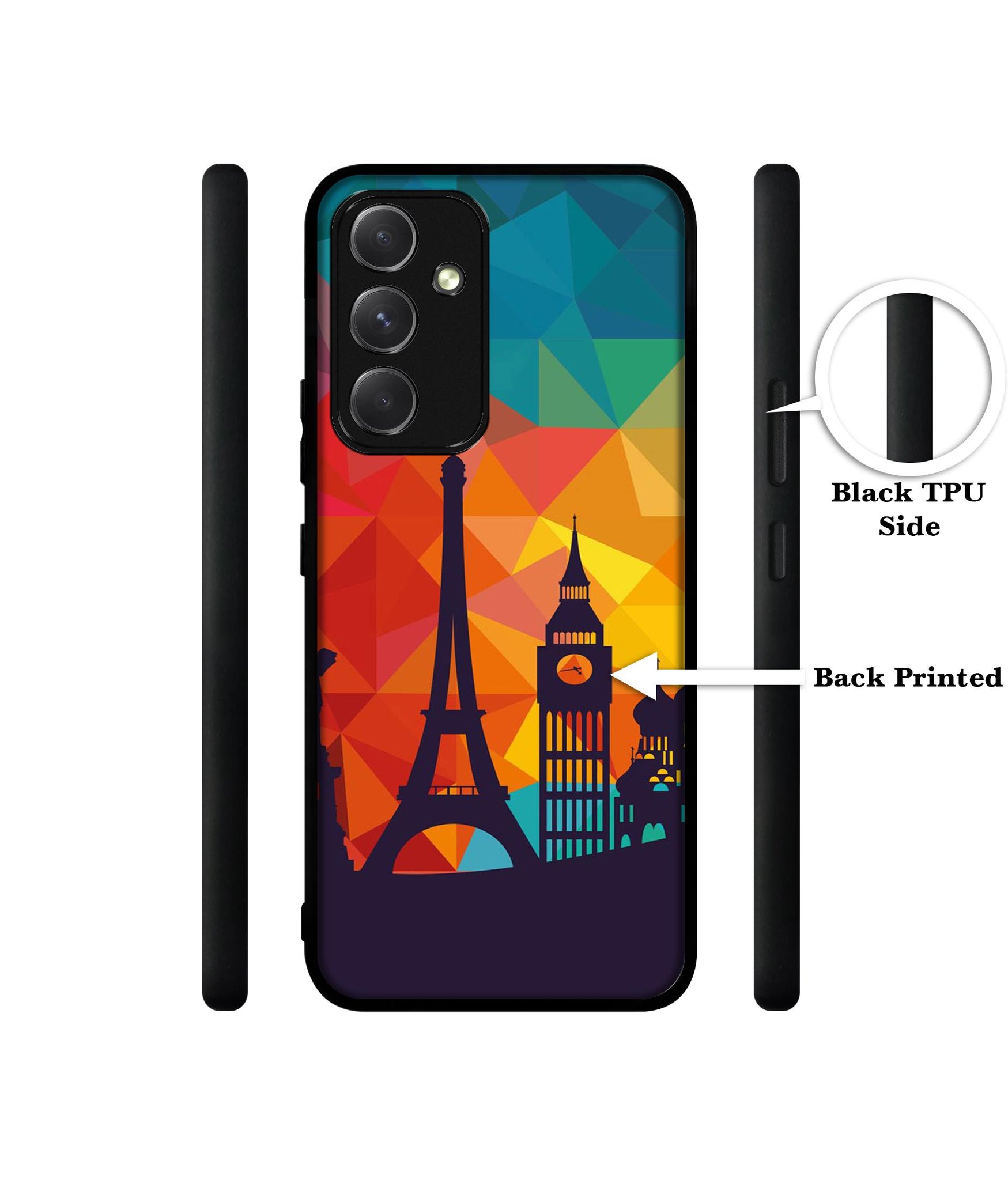 Colored Paris Designer 2D Printed Back Case Cover for Samsung Galaxy A54 5G