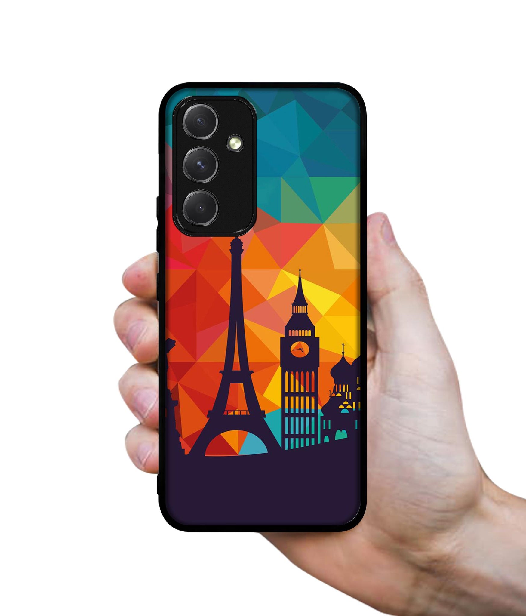 Colored Paris Designer 2D Printed Back Case Cover for Samsung Galaxy A54 5G