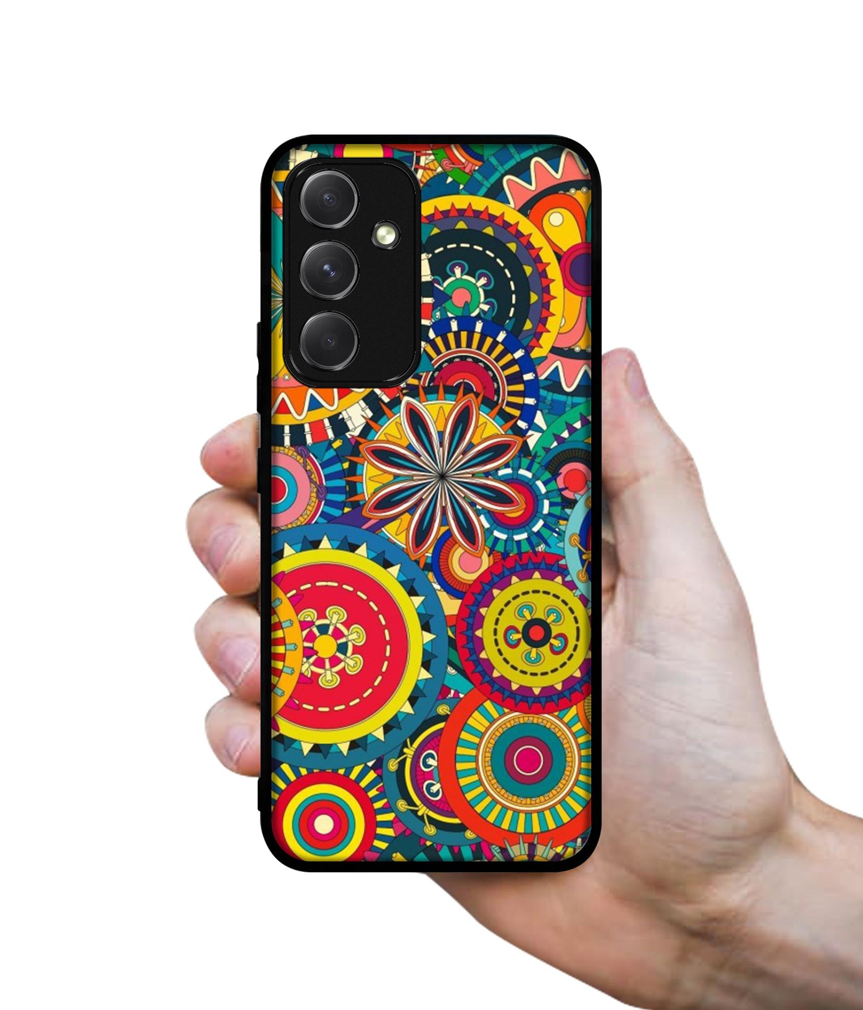 Ring Pattern Print Designer 2D Printed Back Case Cover for Samsung Galaxy A54 5G