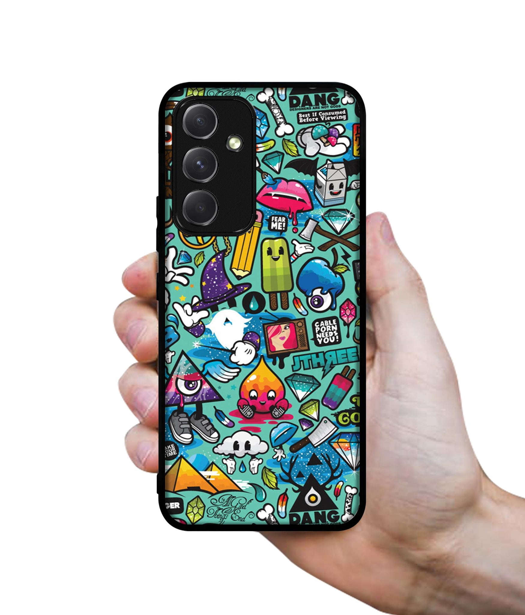 Crazy Designer 2D Printed Back Case Cover for Samsung Galaxy A54 5G
