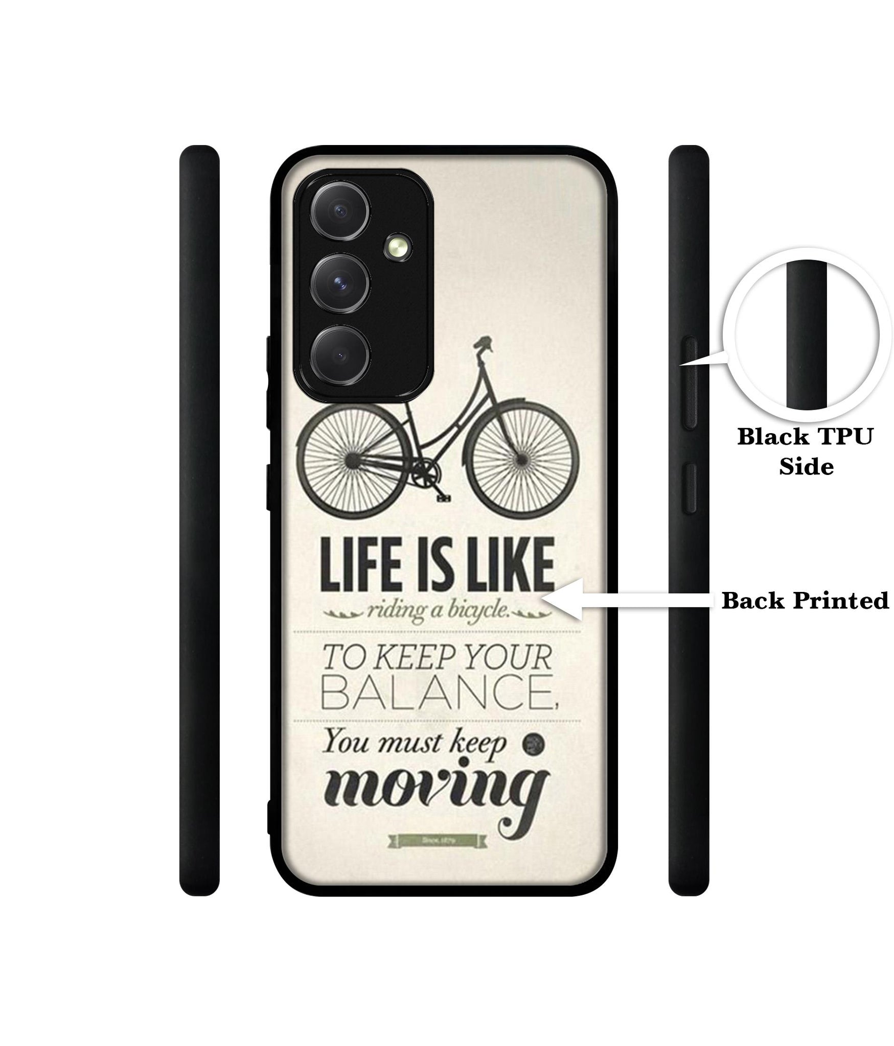 Life is Like Moving Designer 2D Printed Back Case Cover for Samsung Galaxy A54 5G