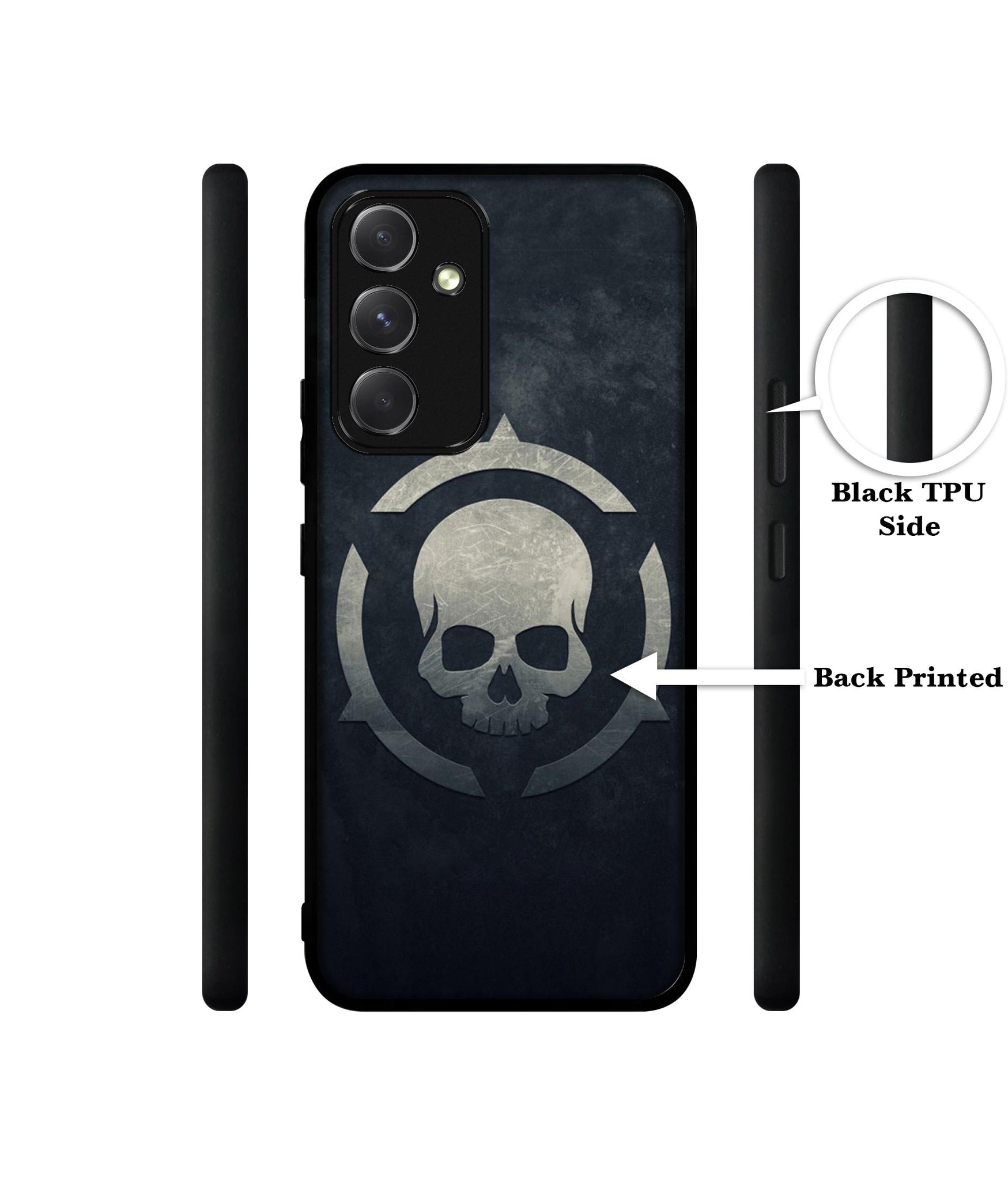 Skull Pattern Print Designer 2D Printed Back Case Cover for Samsung Galaxy A54 5G