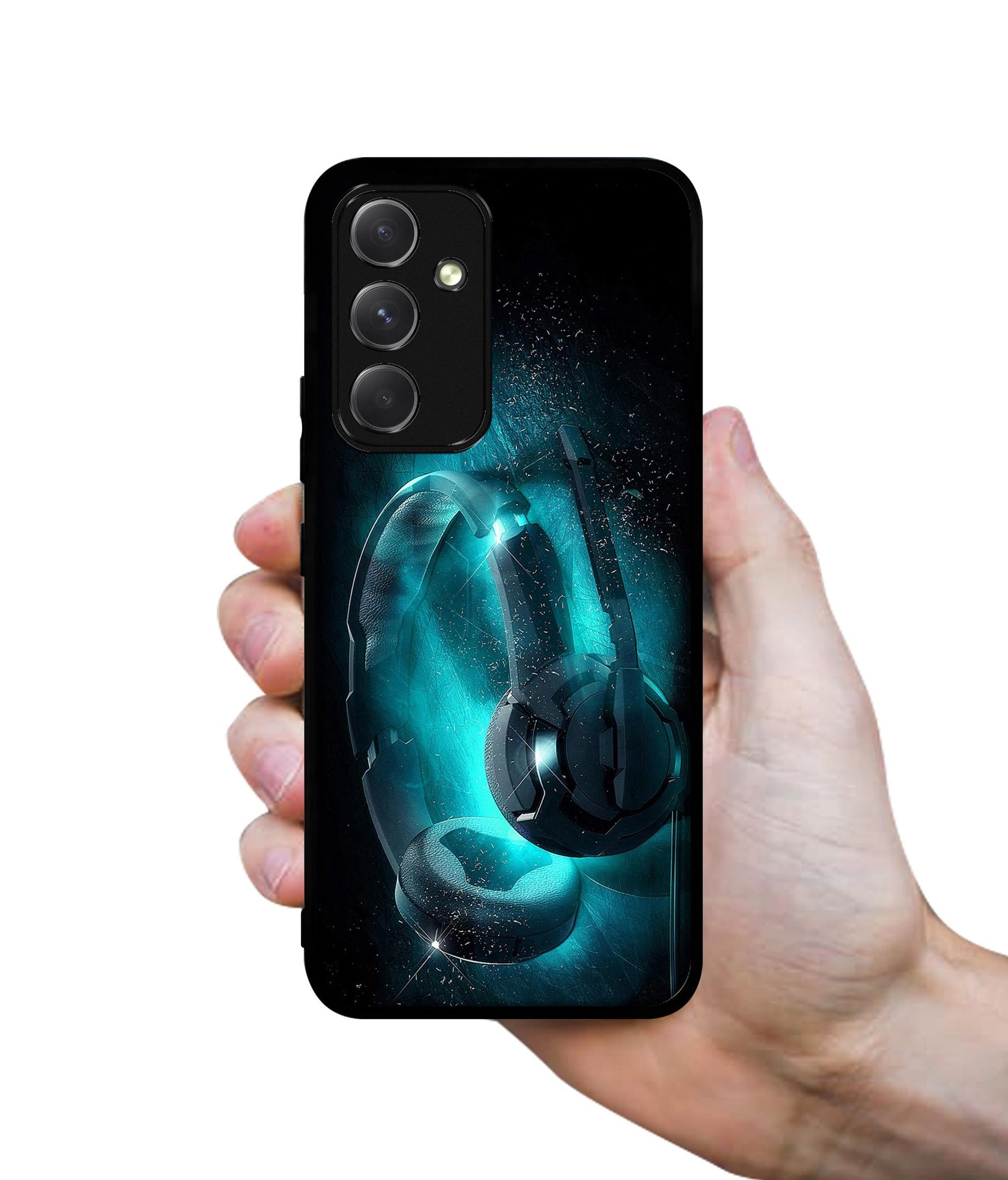 Cool Headphone Designer 2D Printed Back Case Cover for Samsung Galaxy A54 5G