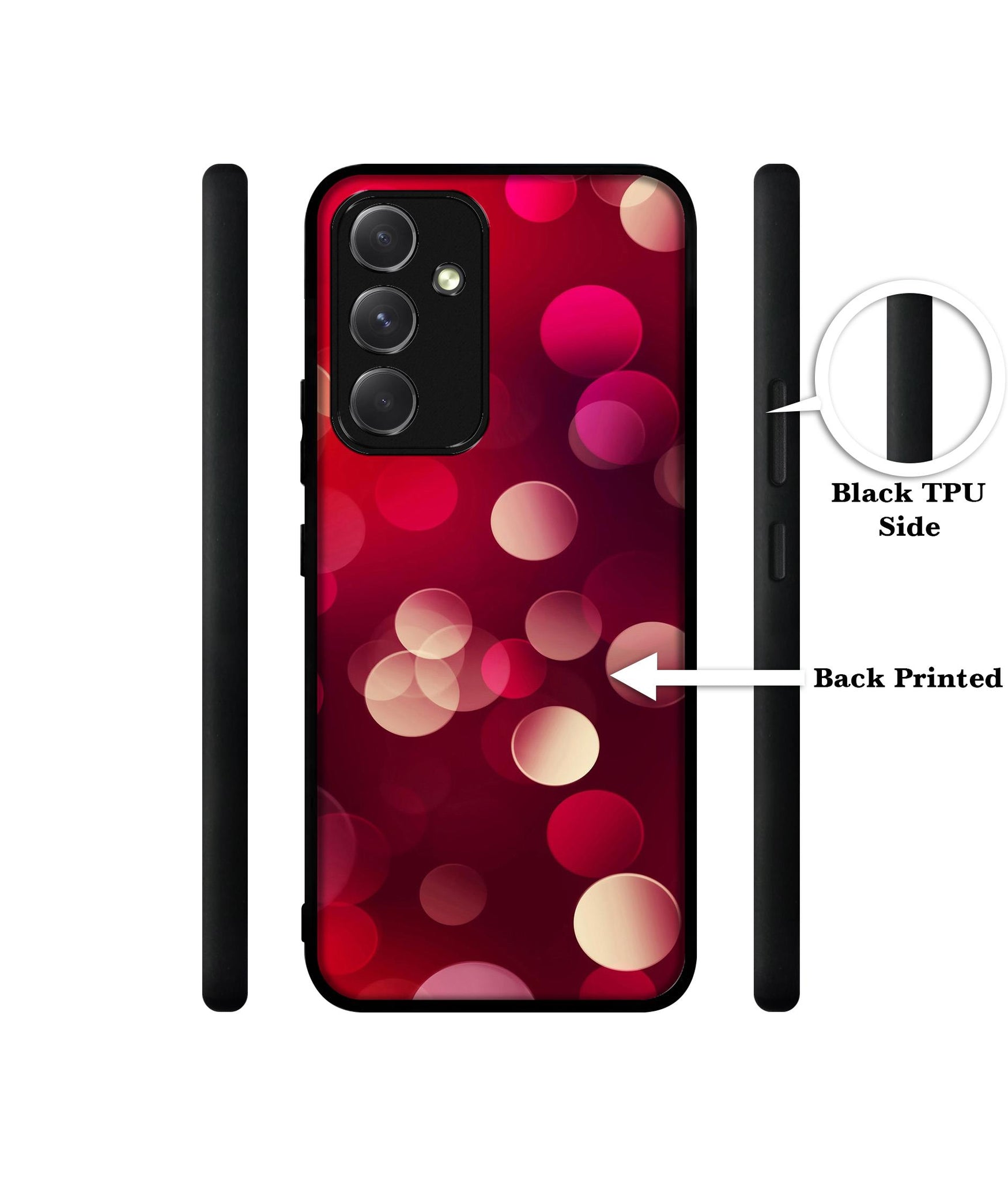 3D Circles Designer 2D Printed Back Case Cover for Samsung Galaxy A54 5G