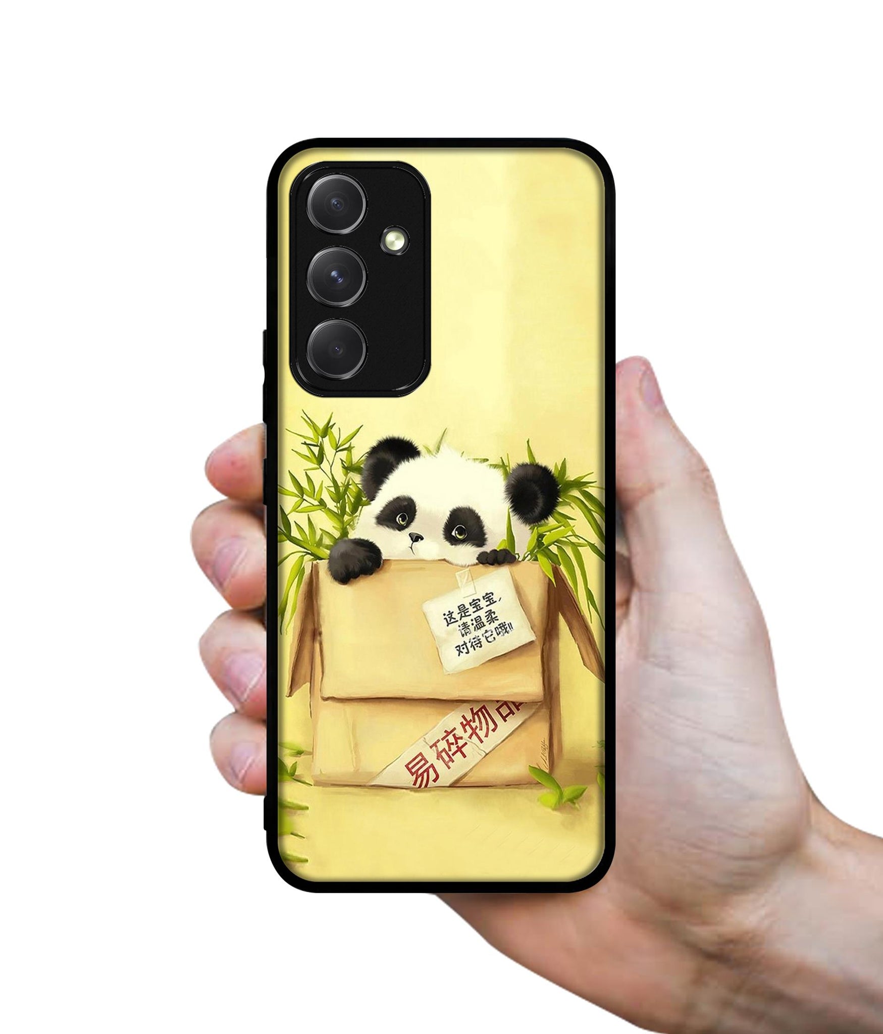 Panda In Box Designer 2D Printed Back Case Cover for Samsung Galaxy A54 5G