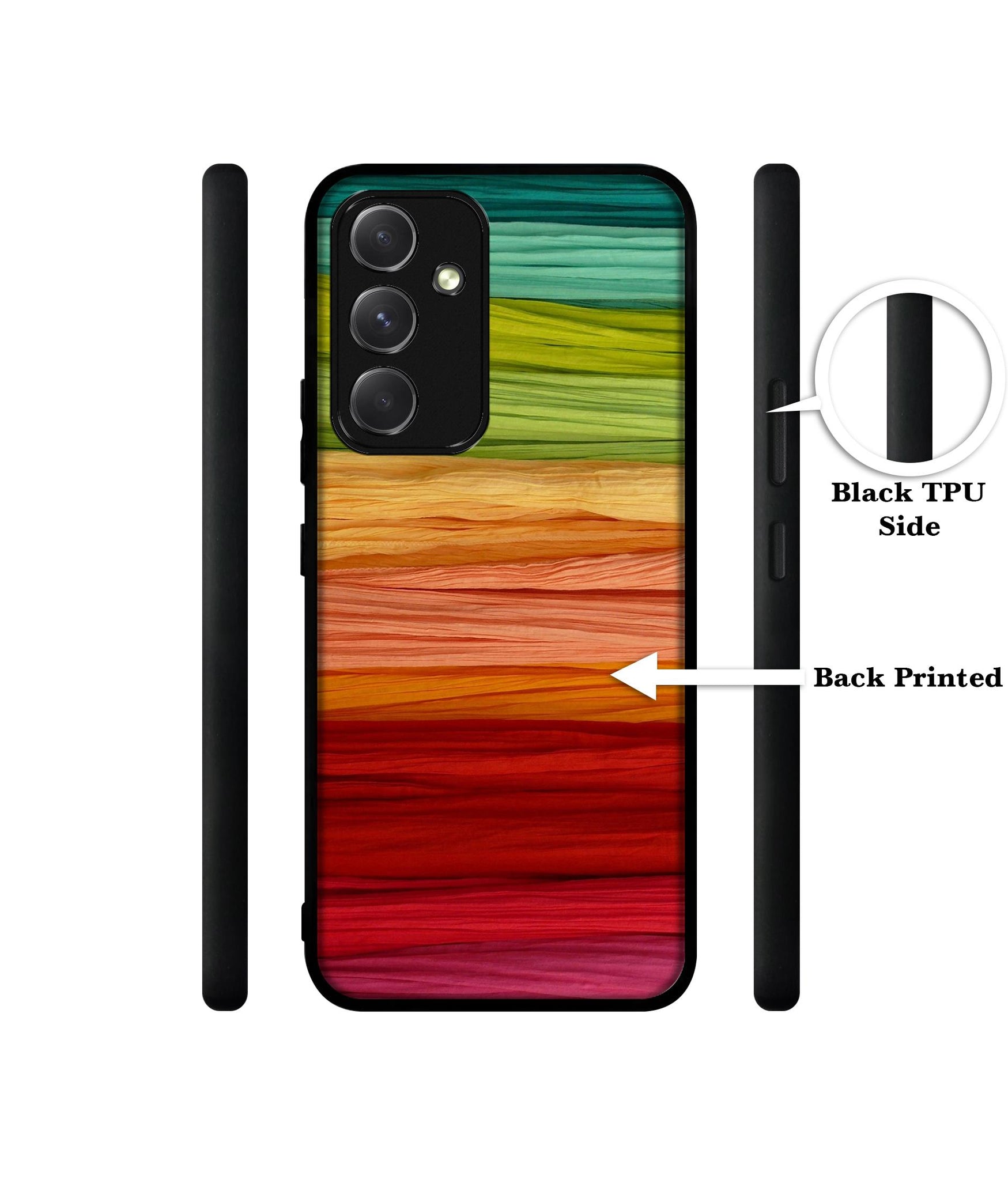 Colorful Thread Designer 2D Printed Back Case Cover for Samsung Galaxy A54 5G