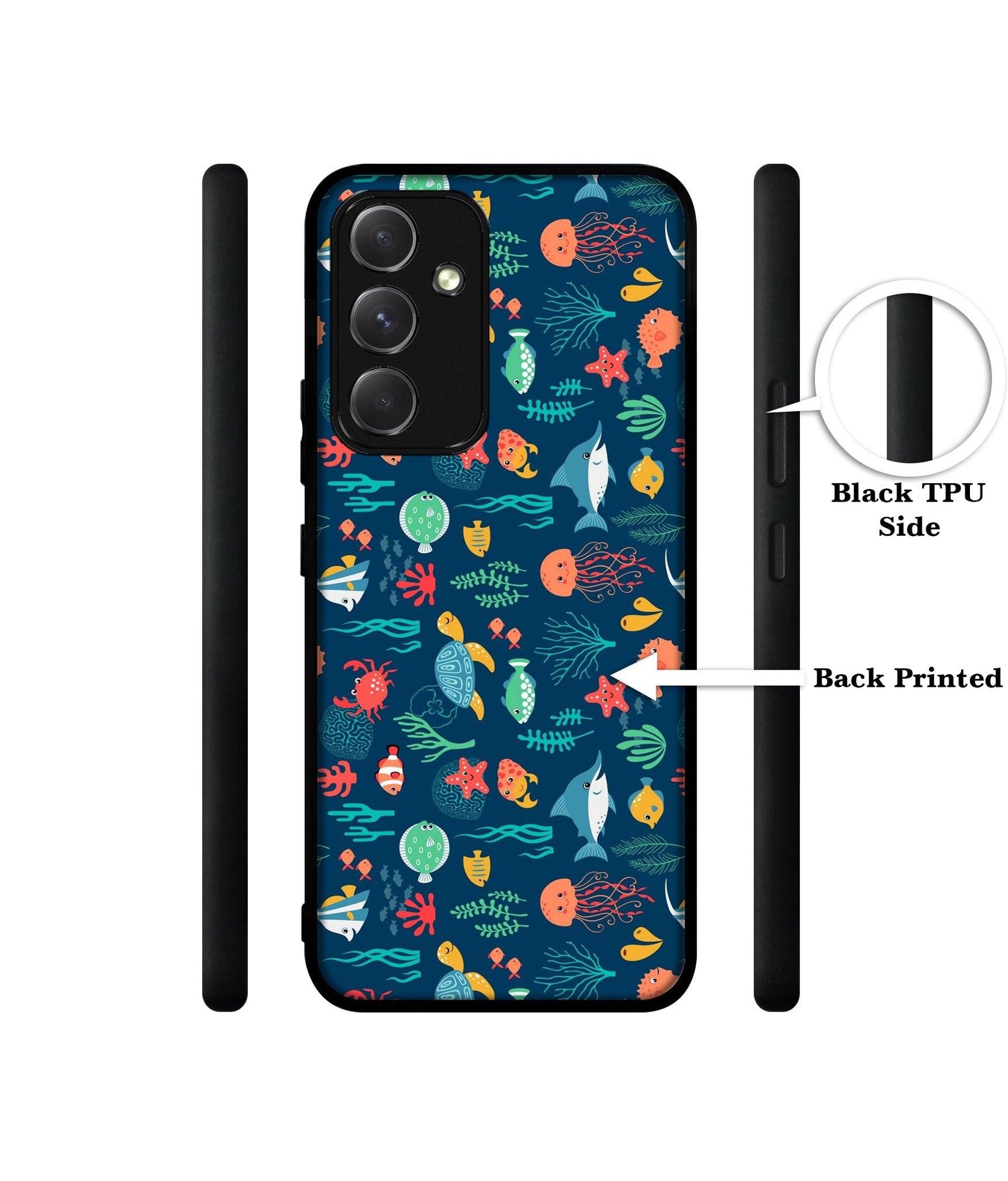 Aquarium Texture Designer 2D Printed Back Case Cover for Samsung Galaxy A54 5G