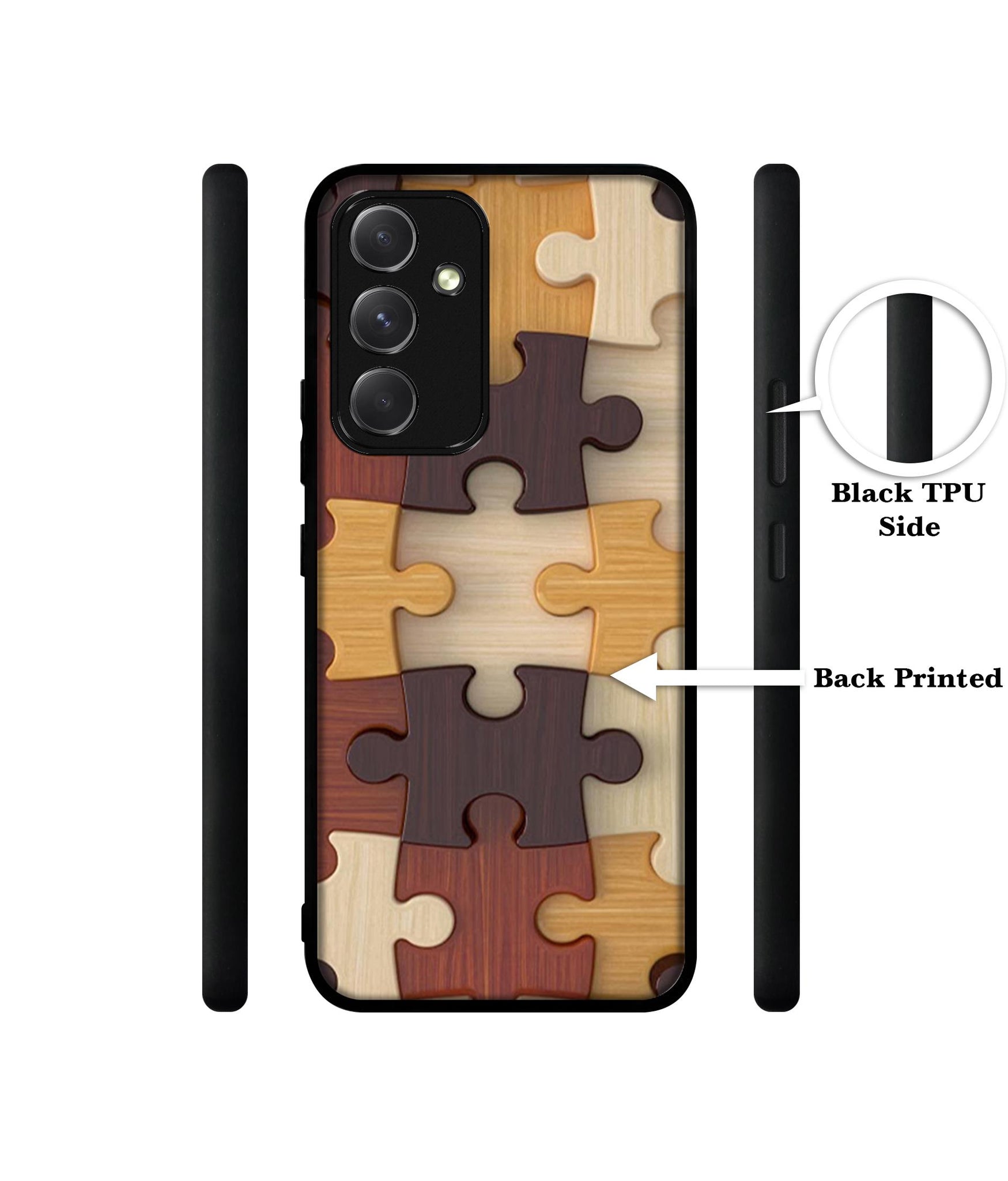 Puzzle Pattern Designer 2D Printed Back Case Cover for Samsung Galaxy A54 5G