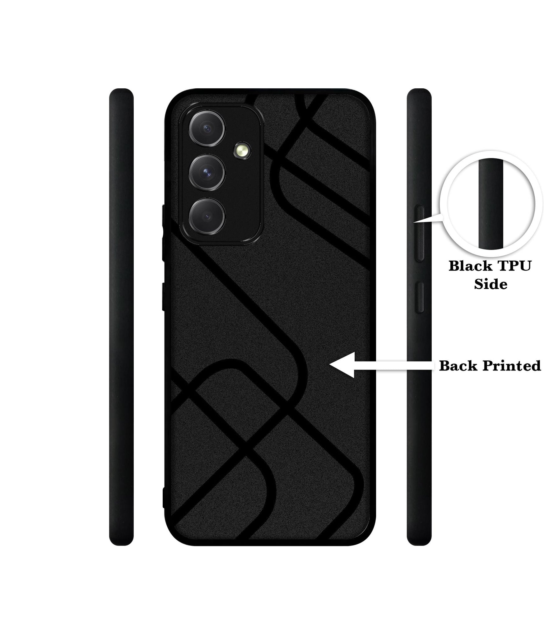 Zig-Zag Black Line Designer 2D Printed Back Case Cover for Samsung Galaxy A54 5G