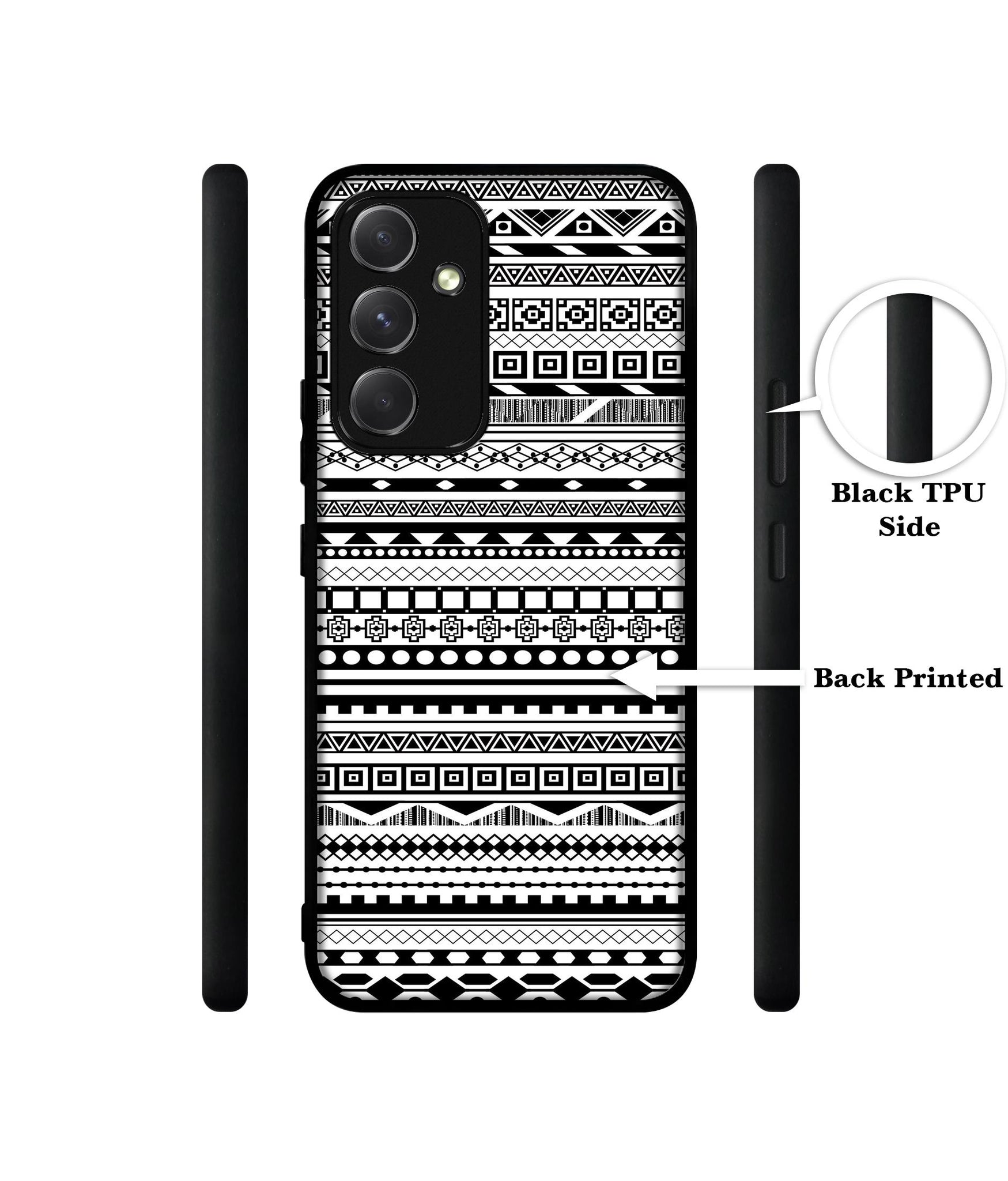 Black & White Patterns Designer 2D Printed Back Case Cover for Samsung Galaxy A54 5G