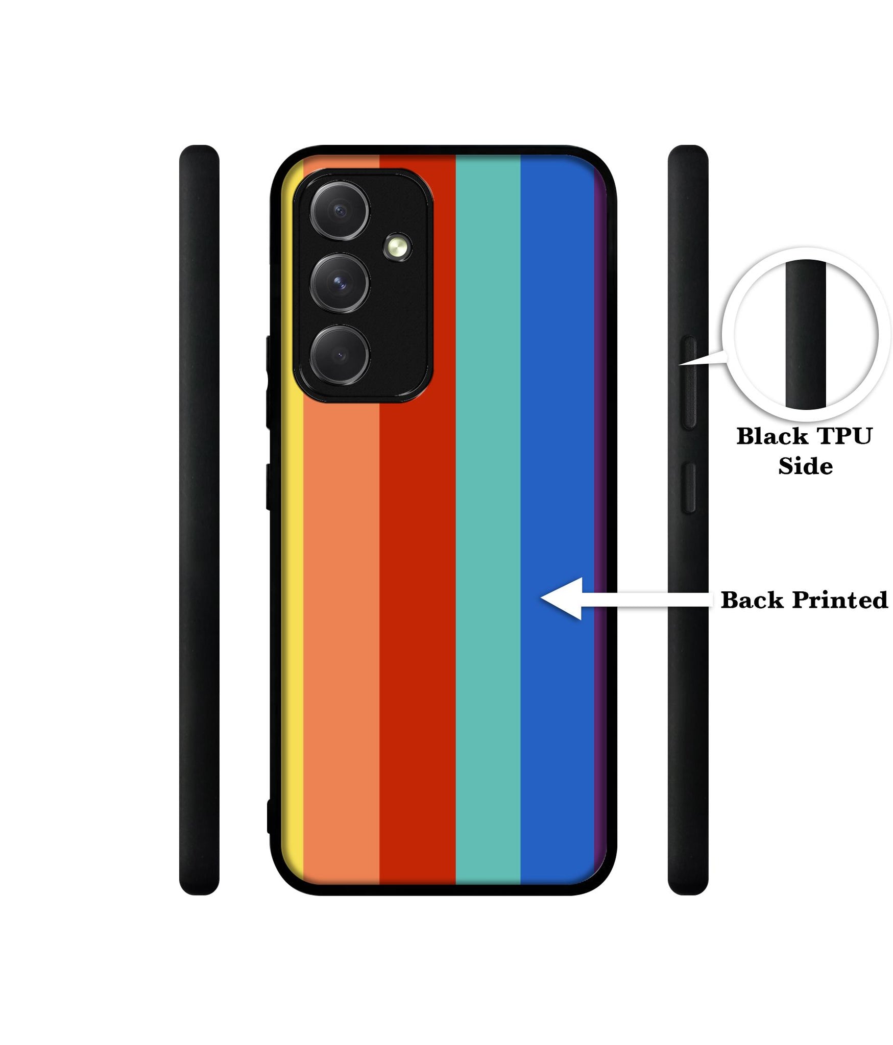 Rainbow Colors Designer 2D Printed Back Case Cover for Samsung Galaxy A54 5G