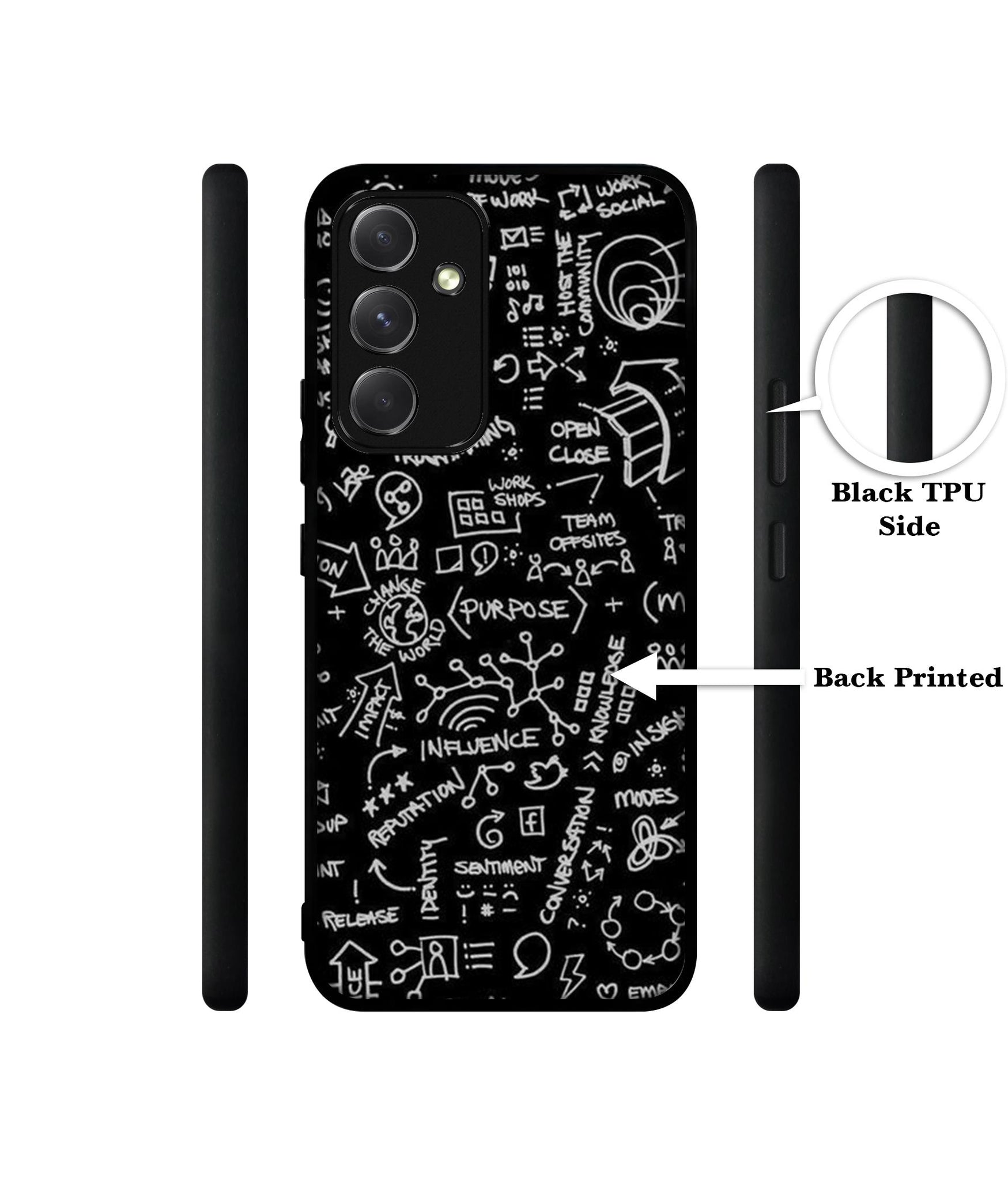Formulas Designer 2D Printed Back Case Cover for Samsung Galaxy A54 5G