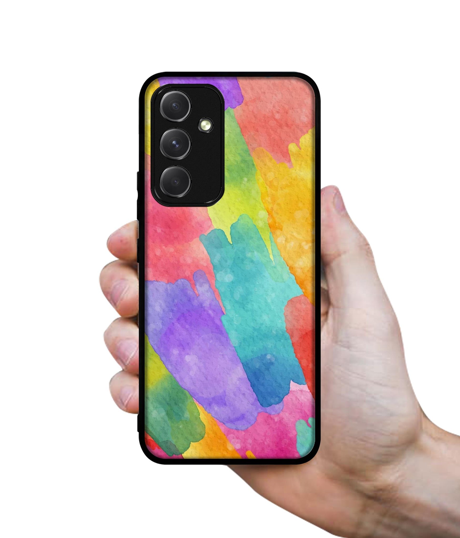 Water Paint Colorful Abstract Designer 2D Printed Back Case Cover for Samsung Galaxy A54 5G