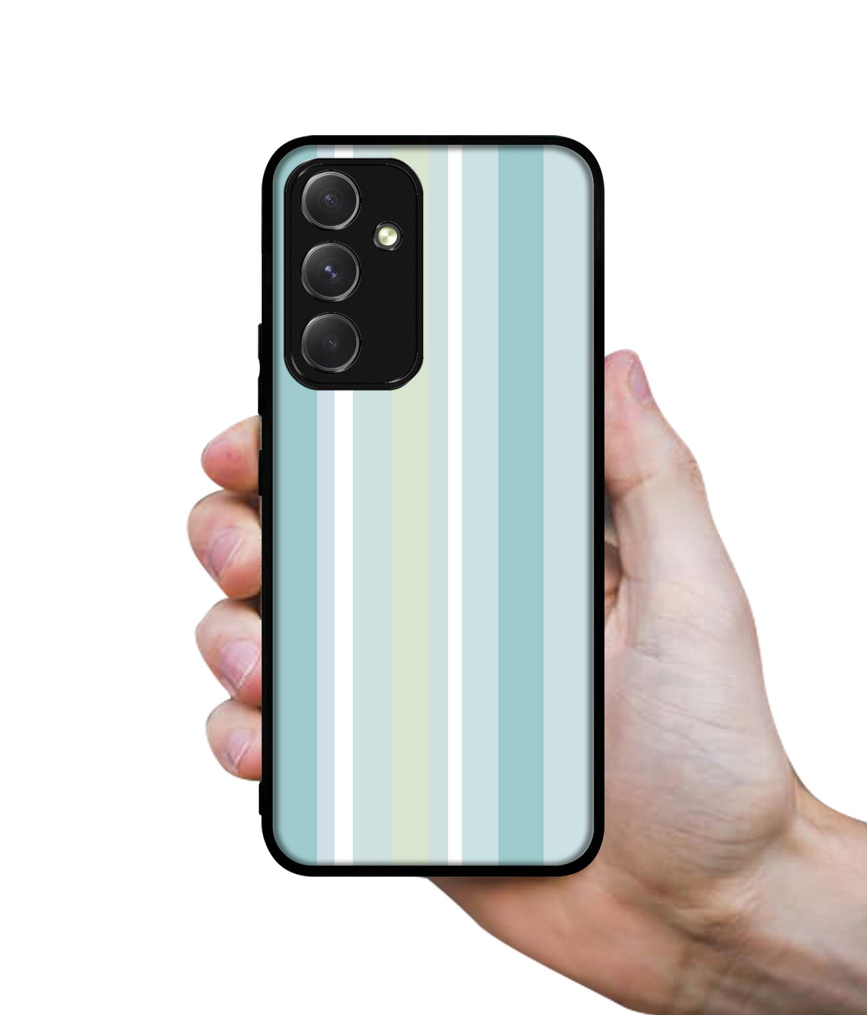 Light Green Stripes Designer 2D Printed Back Case Cover for Samsung Galaxy A54 5G