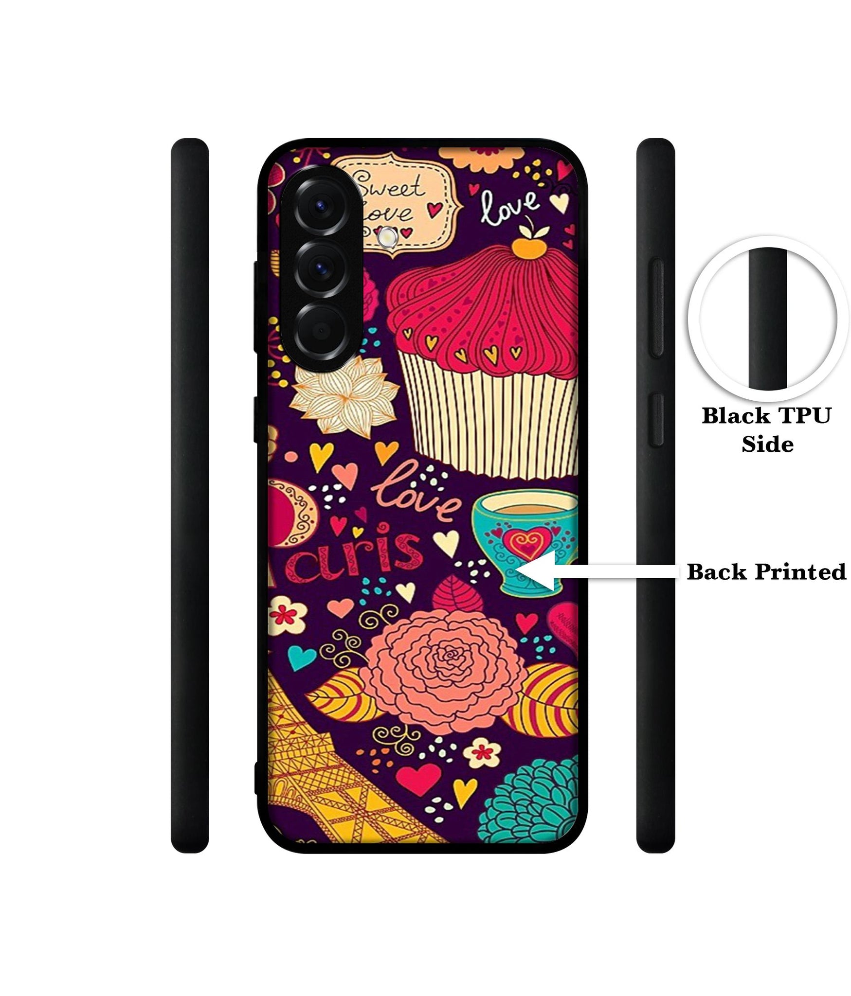 Paris Flower Love Designer 2D Printed Back Case Cover for Samsung Galaxy A56 5G