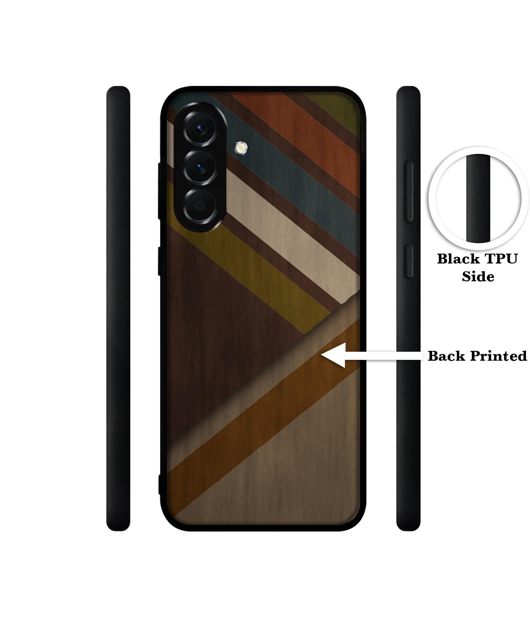 Colorful Wooden Pattern Designer 2D Printed Back Case Cover for Samsung Galaxy A56 5G