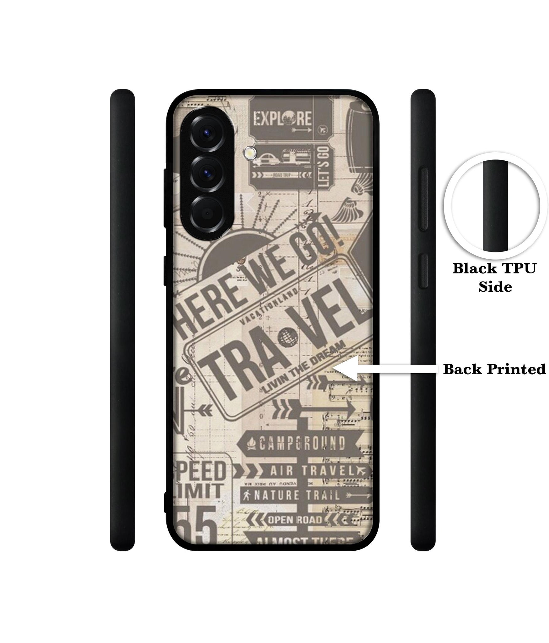 Travel Designer 2D Printed Back Case Cover for Samsung Galaxy A56 5G