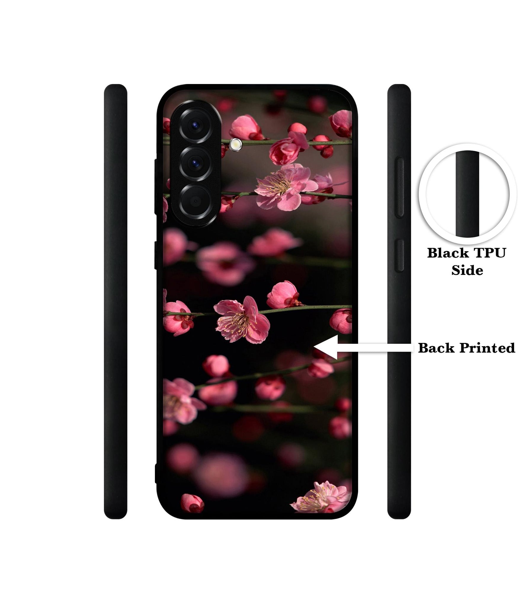 Pink Flowers Designer 2D Printed Back Case Cover for Samsung Galaxy A56 5G