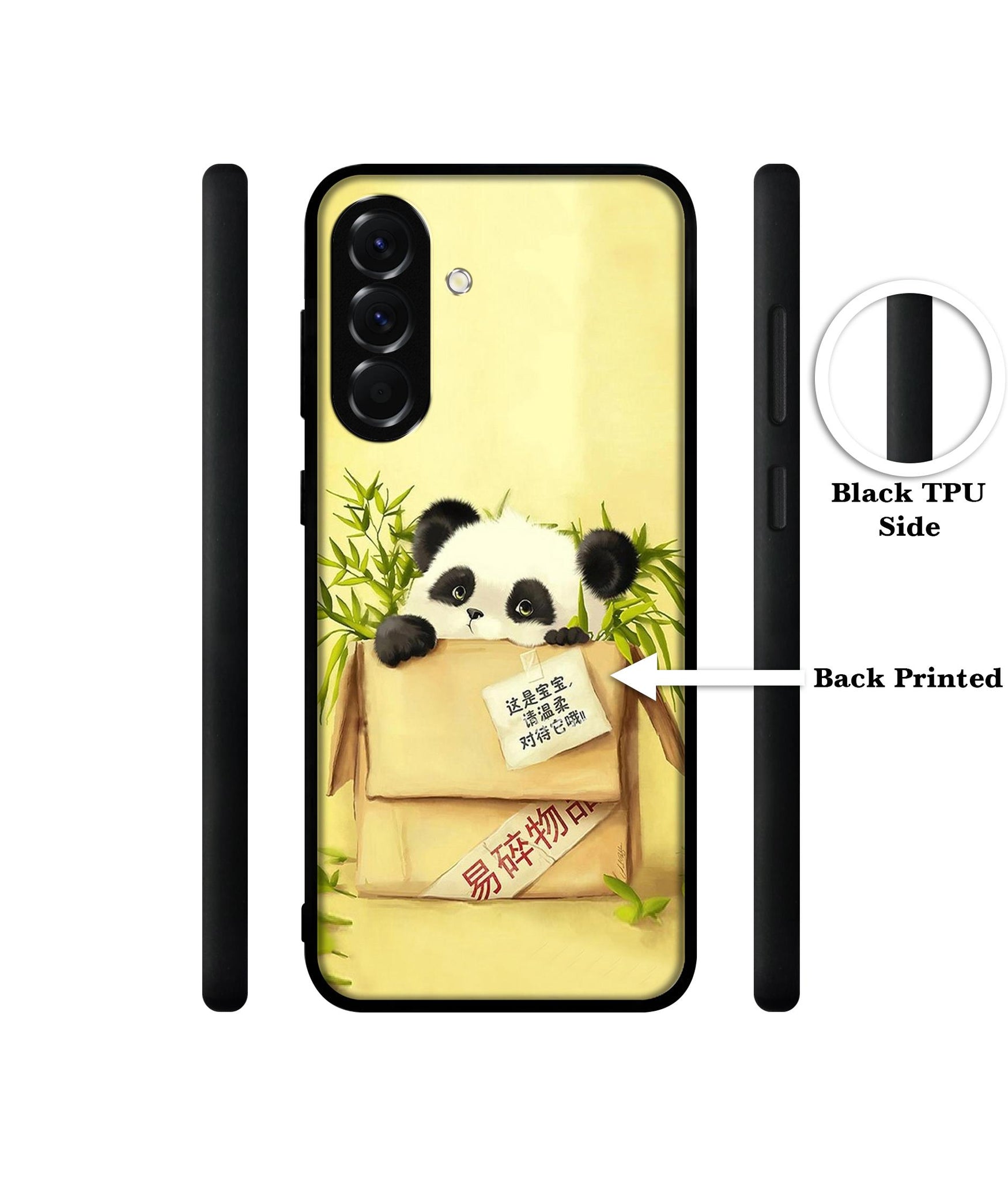 Panda In Box Designer 2D Printed Back Case Cover for Samsung Galaxy A56 5G