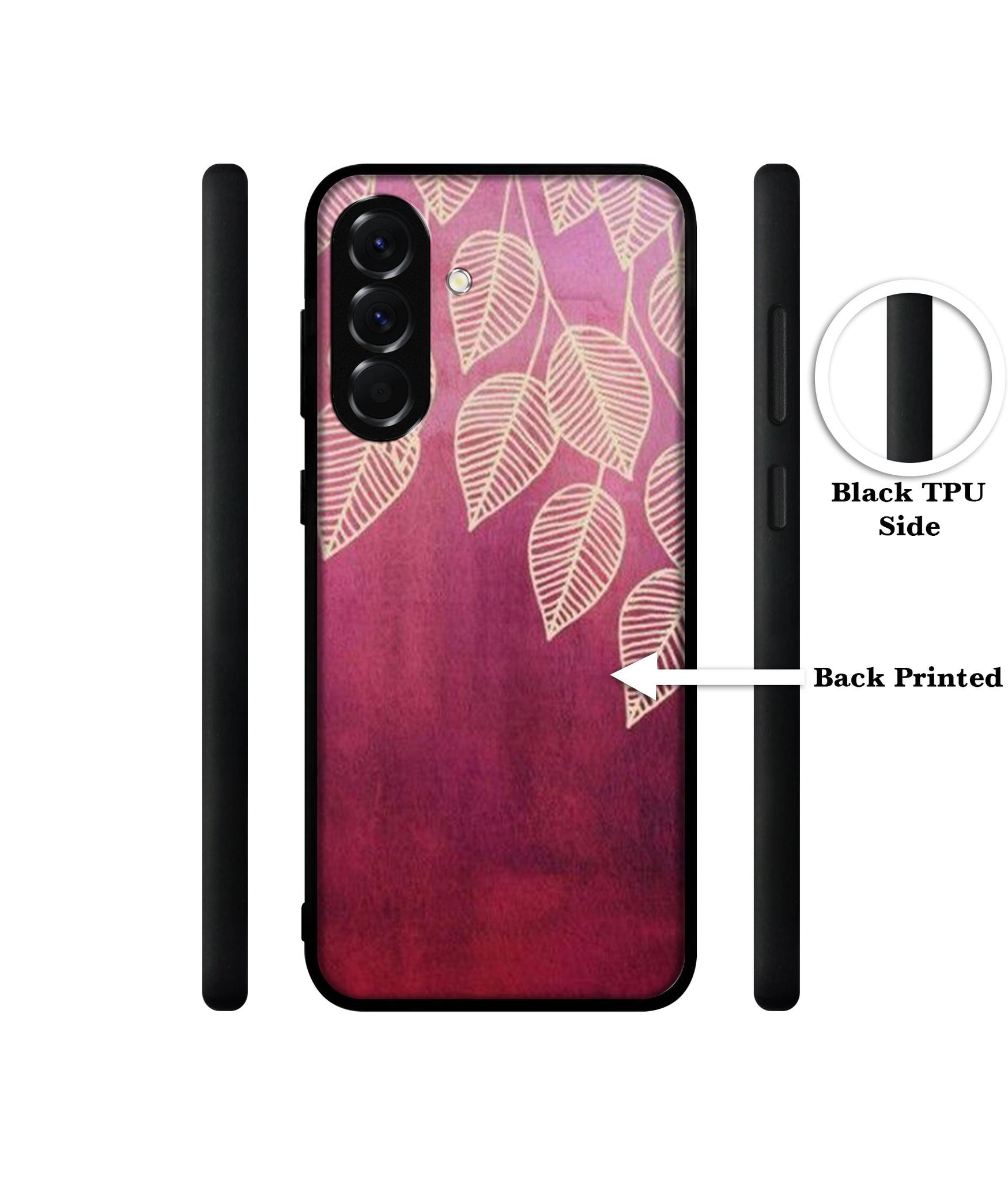 Leaf Pattern Designer 2D Printed Back Case Cover for Samsung Galaxy A56 5G