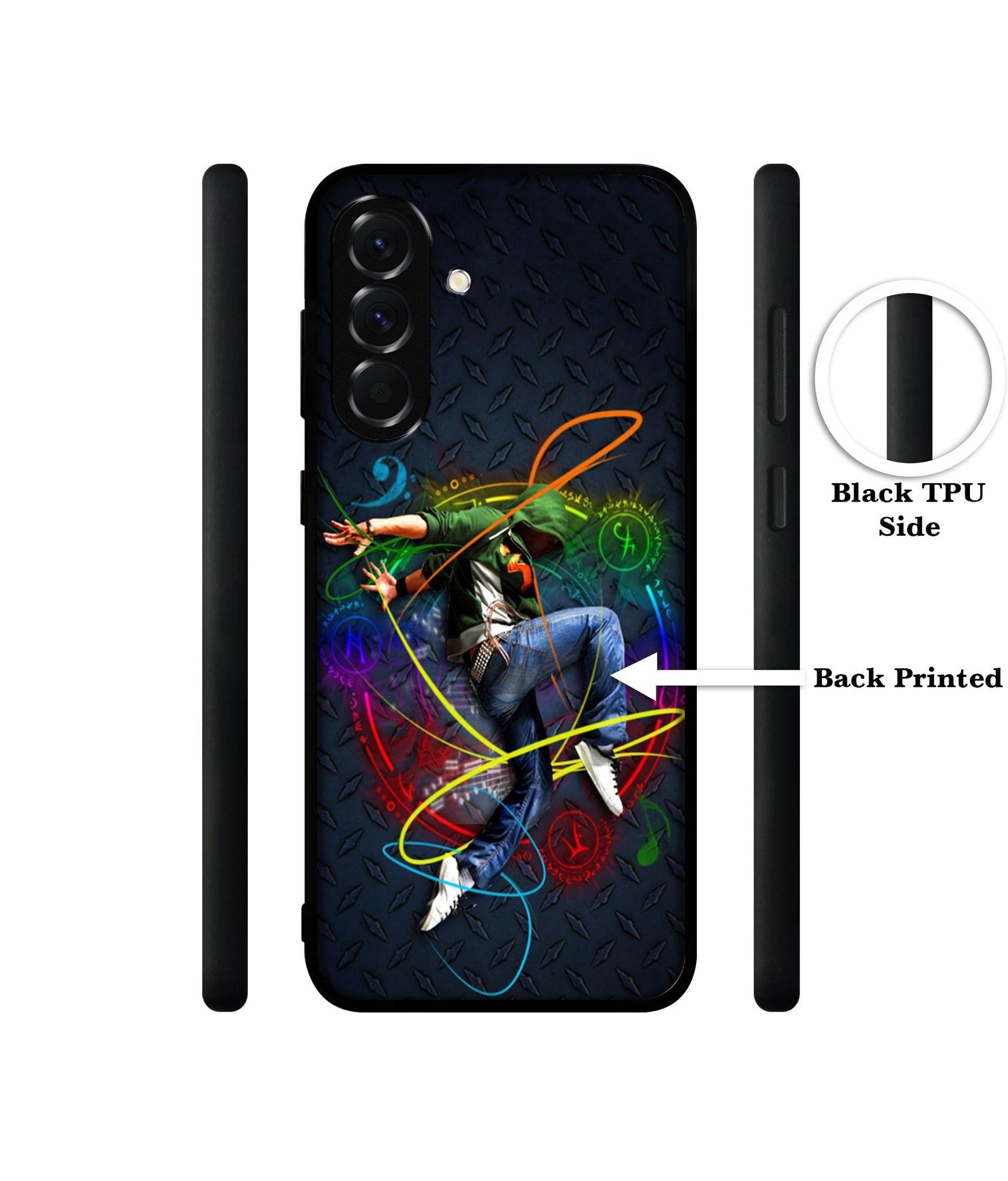 Boy With Music Designer 2D Printed Back Case Cover for Samsung Galaxy A56 5G