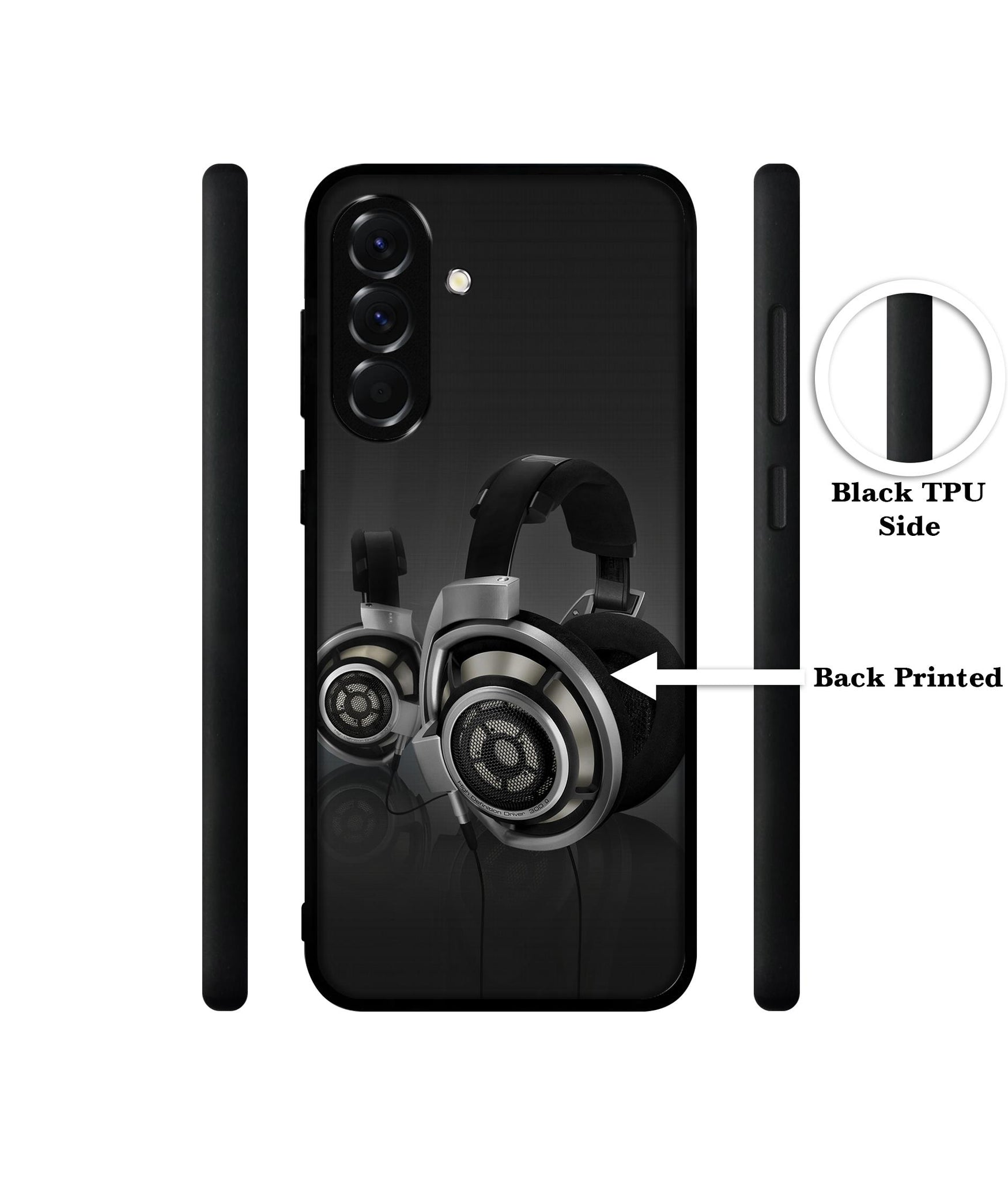 Head Phone Designer 2D Printed Back Case Cover for Samsung Galaxy A56 5G