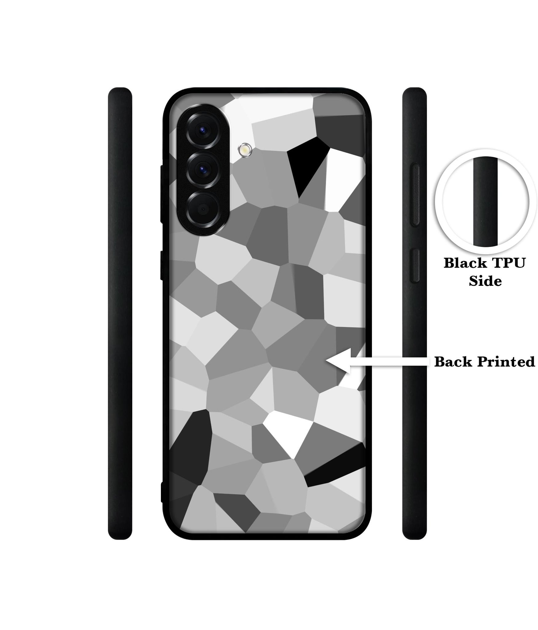 Black & White Mathematical Shape Designer 2D Printed Back Case Cover for Samsung Galaxy A56 5G